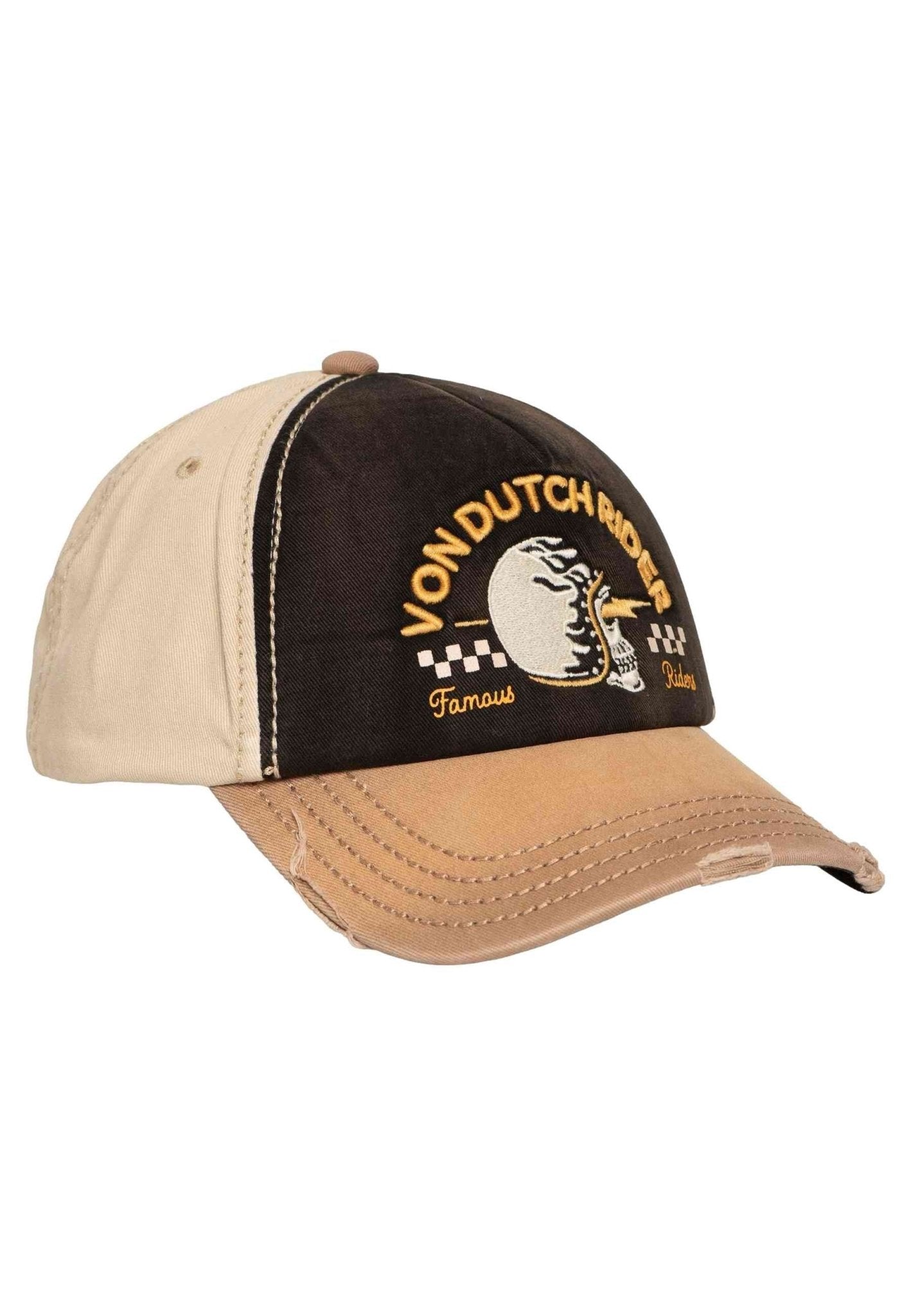 GORRA VON DUTCH MARRON XAVIER06 SUEDE CAP - AREA ZERO