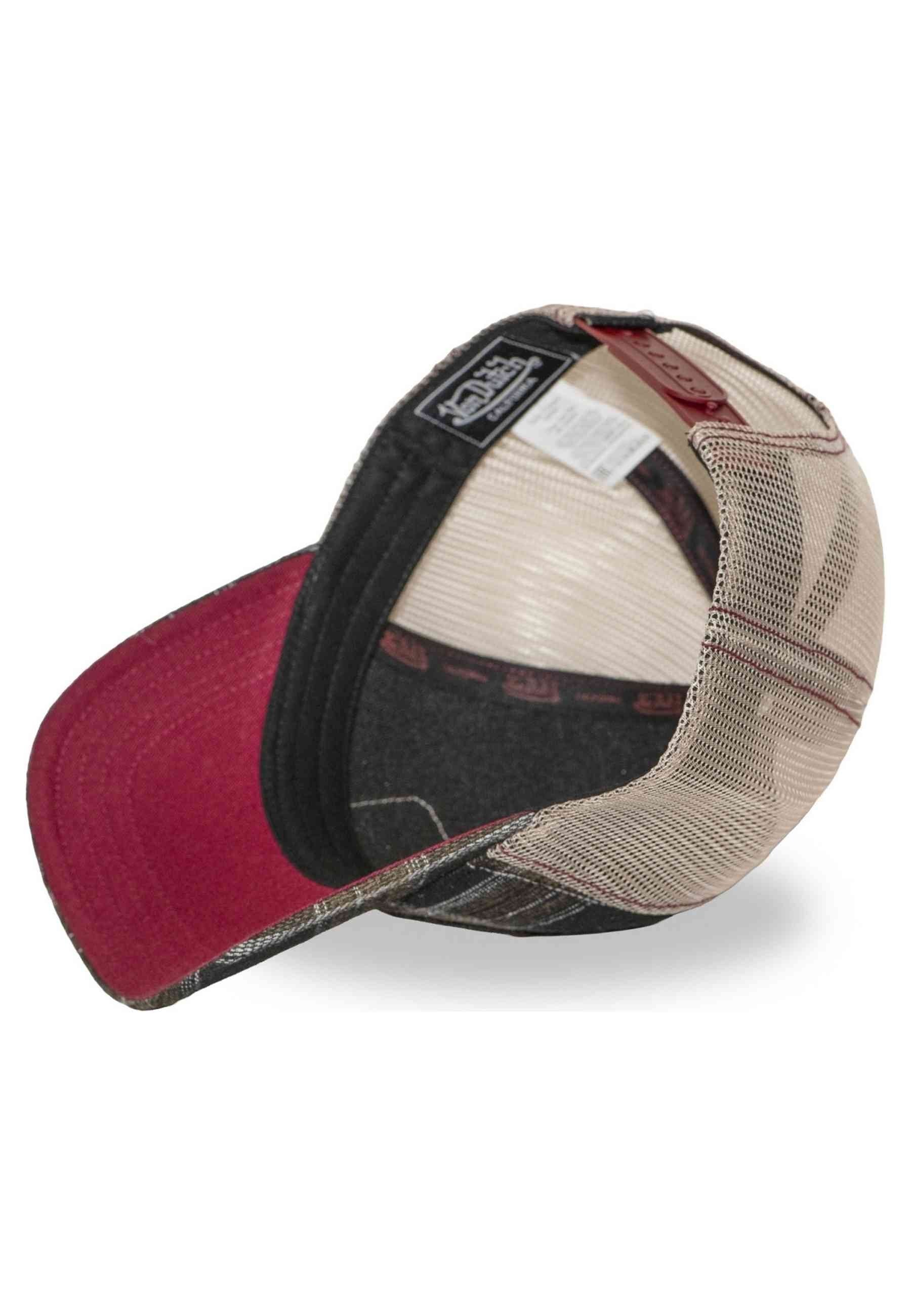 GORRA VON DUTCH NEGRA CUADROS CAR 10 TRUCKER CAP