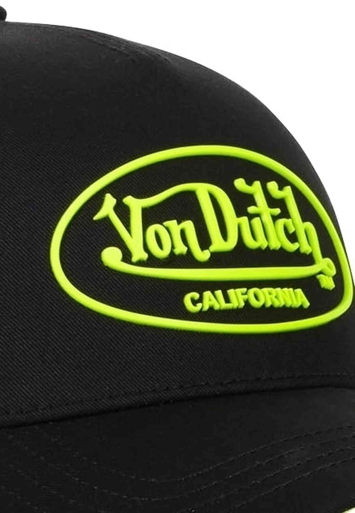 GORRA VON DUTCH NEGRA DOM YELLOW TRUCKER CAP