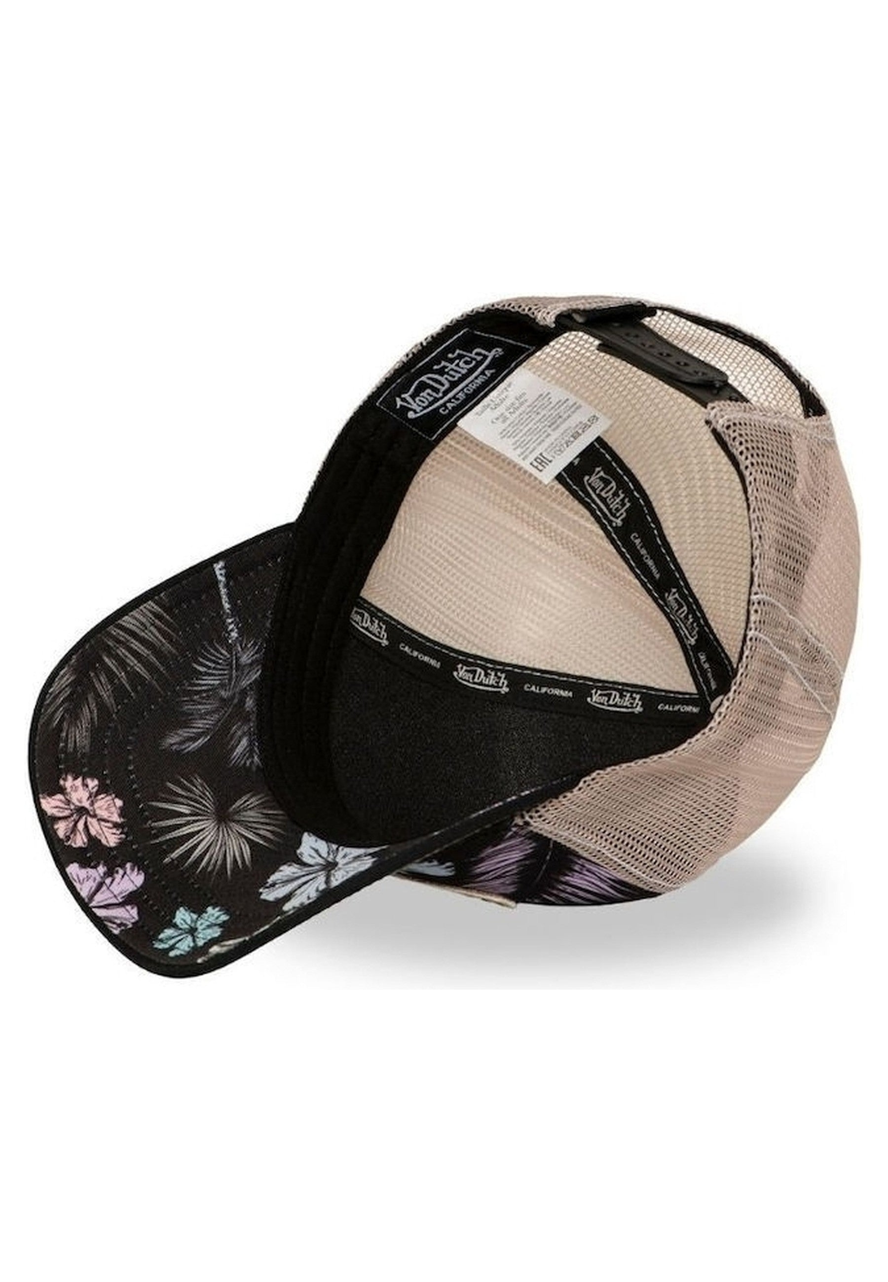 GORRA VON DUTCH NEGRA FLORES SUBL 17 TRUCKER CAP