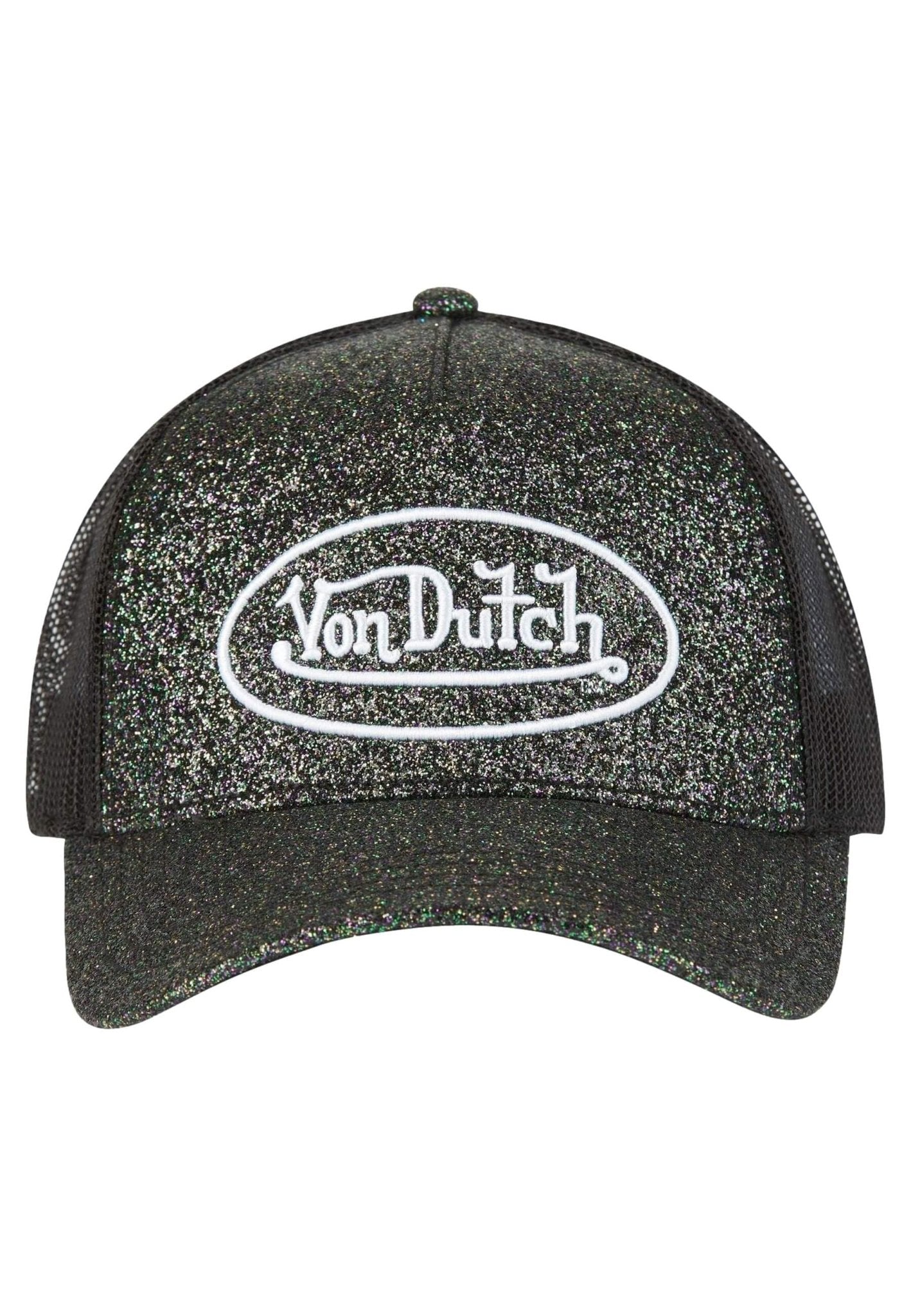 GORRA VON DUTCH NEGRA GLITTER GLIB TRUCKER CAP - AREA ZERO
