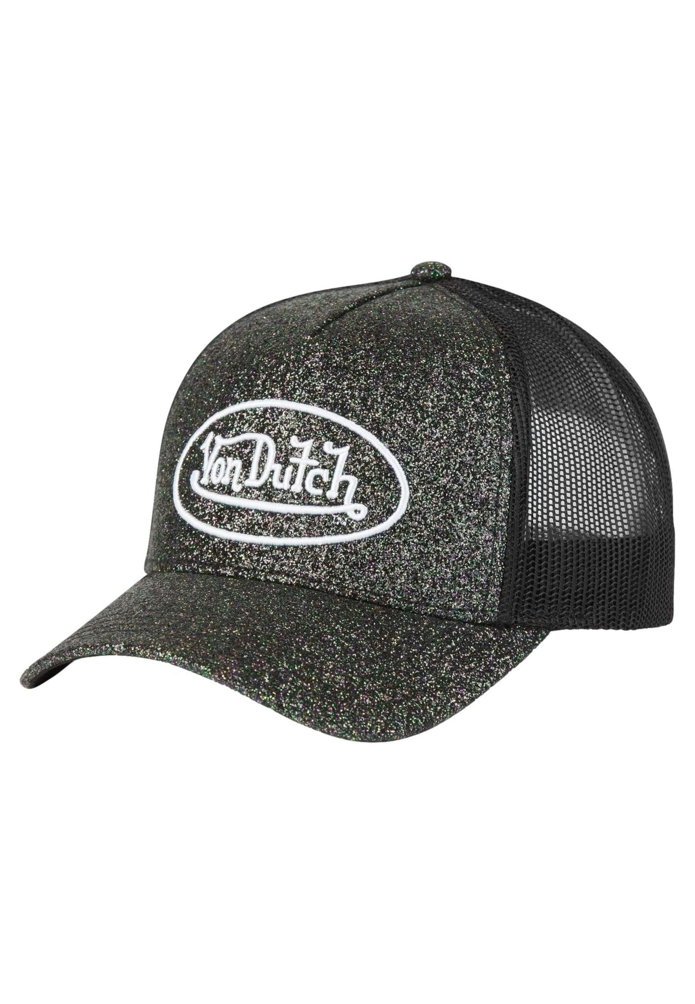 GORRA VON DUTCH NEGRA GLITTER GLIB TRUCKER CAP - AREA ZERO