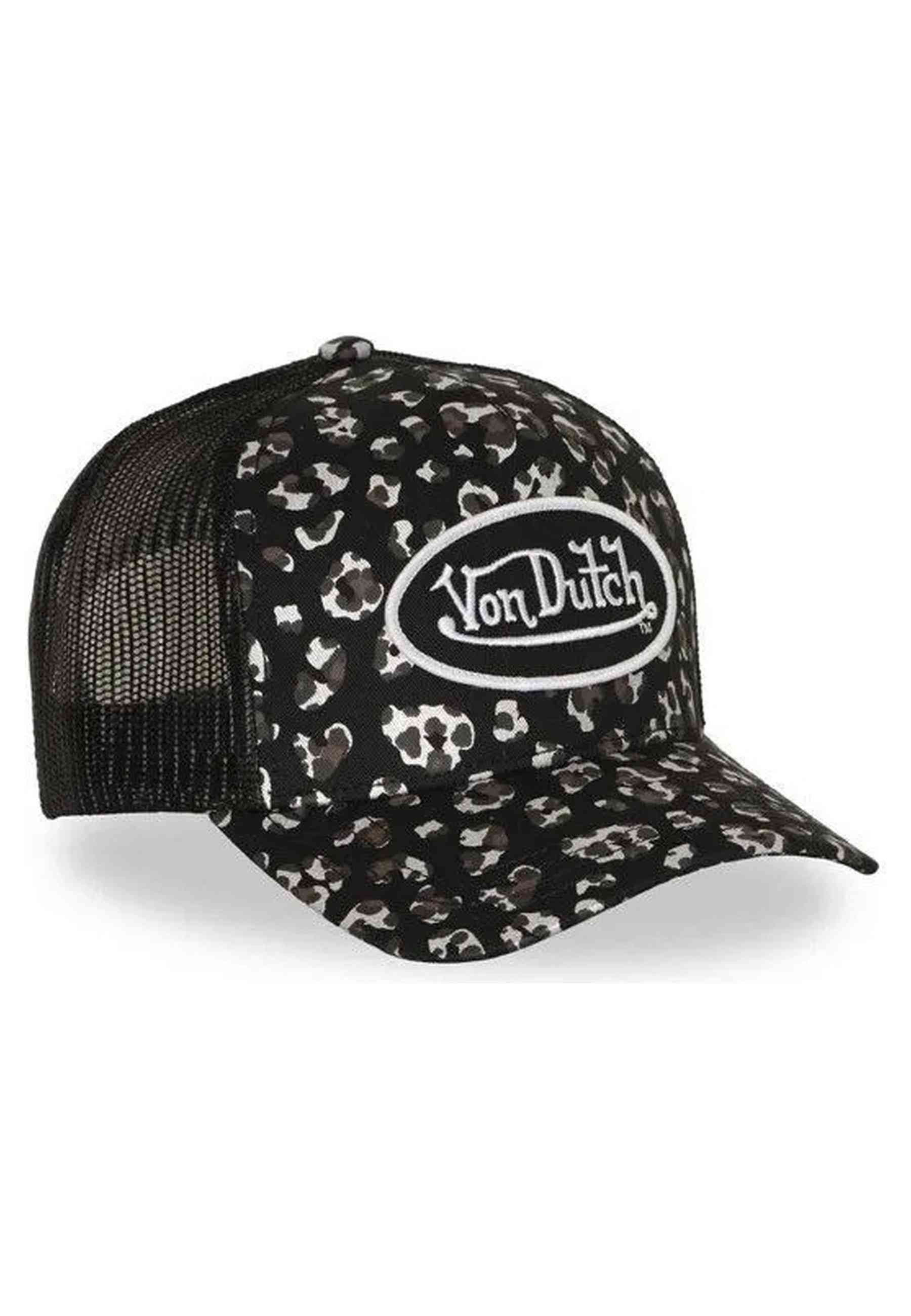 GORRA VON DUTCH NEGRA LEOPARD FOIL TRUCKER CAP