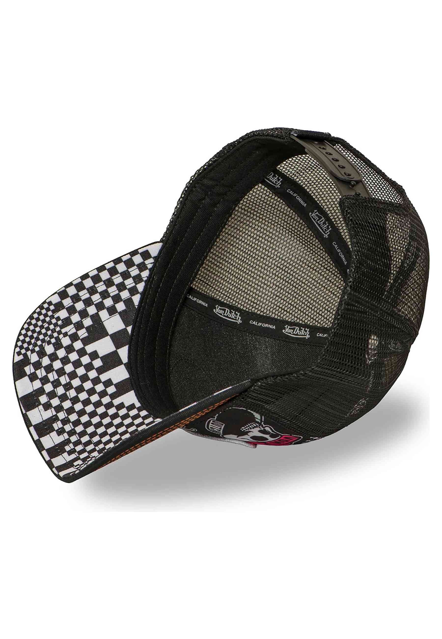 GORRA VON DUTCH NEGRA SUBLIMATED ALL OVER PRINT MECANIC TRUCKER CAP