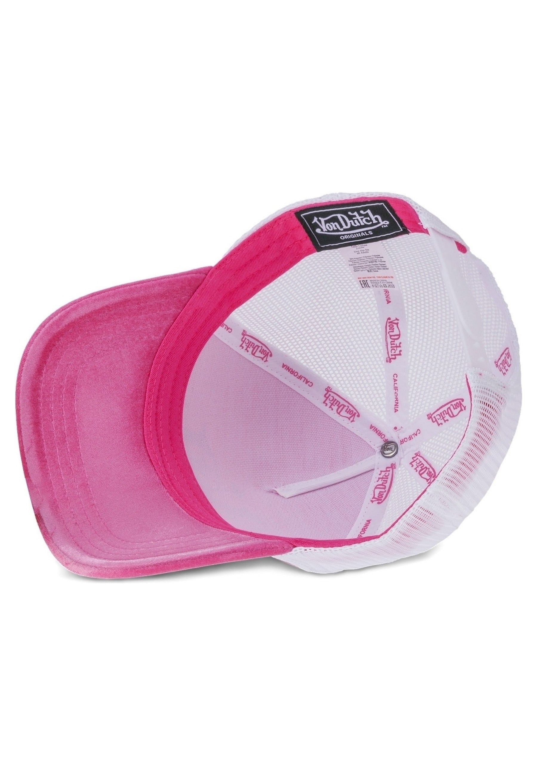 GORRA VON DUTCH ROSA ROYALP DIAMOND LOGO TRUCKER CAP
