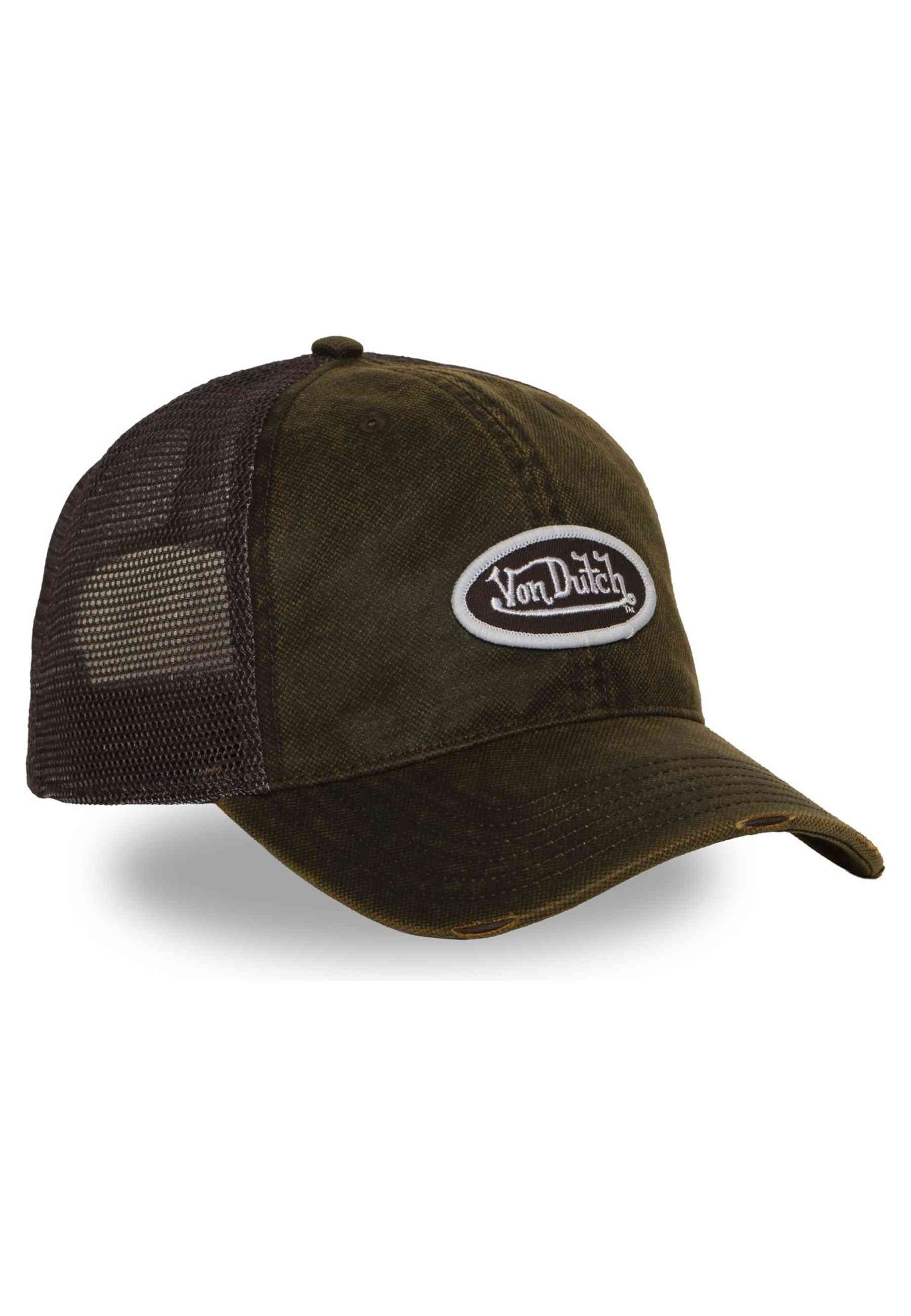 GORRA VON DUTCH VERDE ACID WASH DISTRESSED TRUCKER CAP