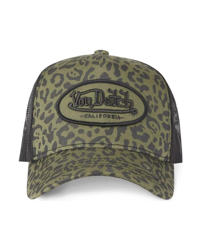 GORRA VON DUTCH VERDE ANIMAL PRINT TRUCKER CAP - AREA ZERO