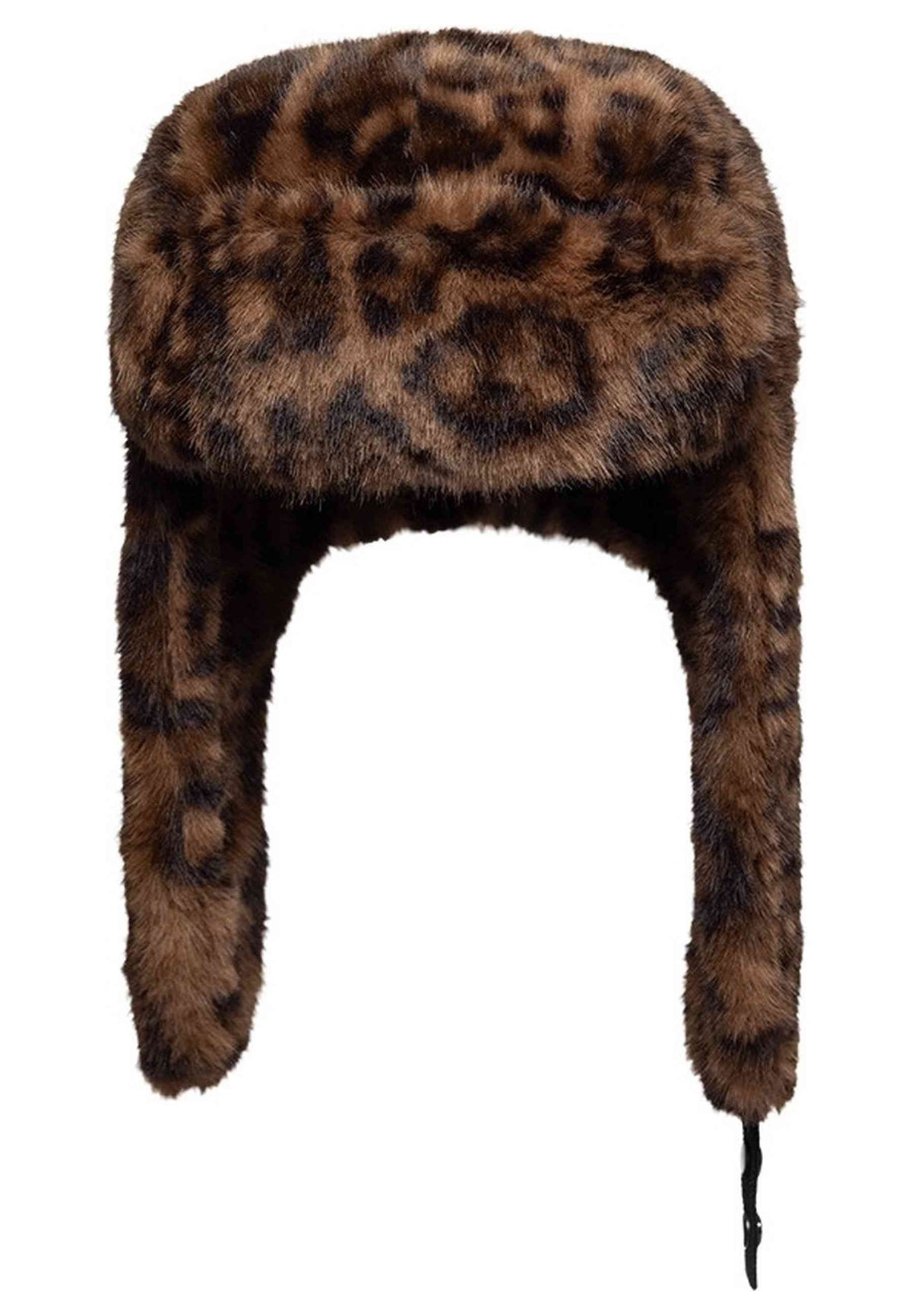 GORRO NEW ERA LEOPARD FAUX FUR TRAPPER