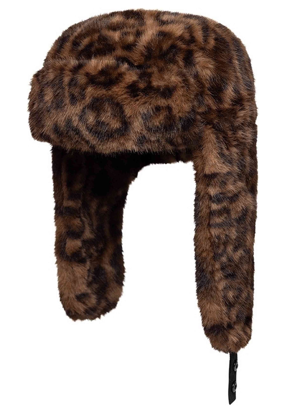 GORRO NEW ERA LEOPARD FAUX FUR TRAPPER