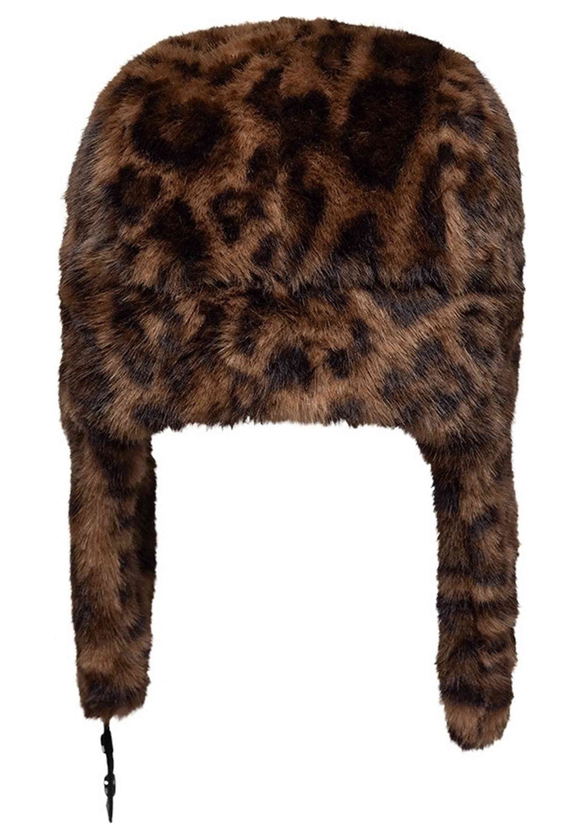 GORRO NEW ERA LEOPARD FAUX FUR TRAPPER