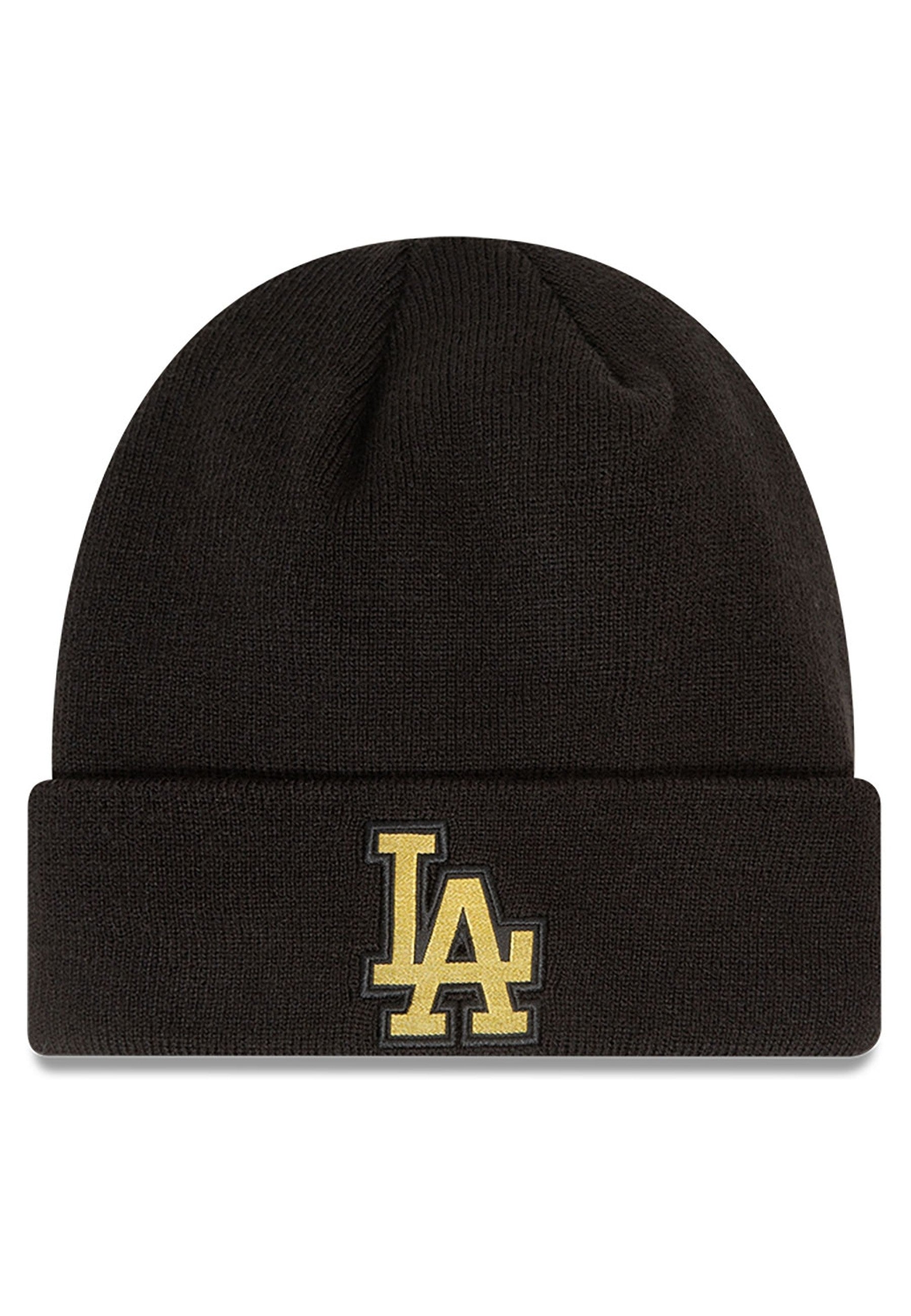 GORRO NEW ERA NEGRO DODGERS METALLIC BADGE BEANIE LOSDOD
