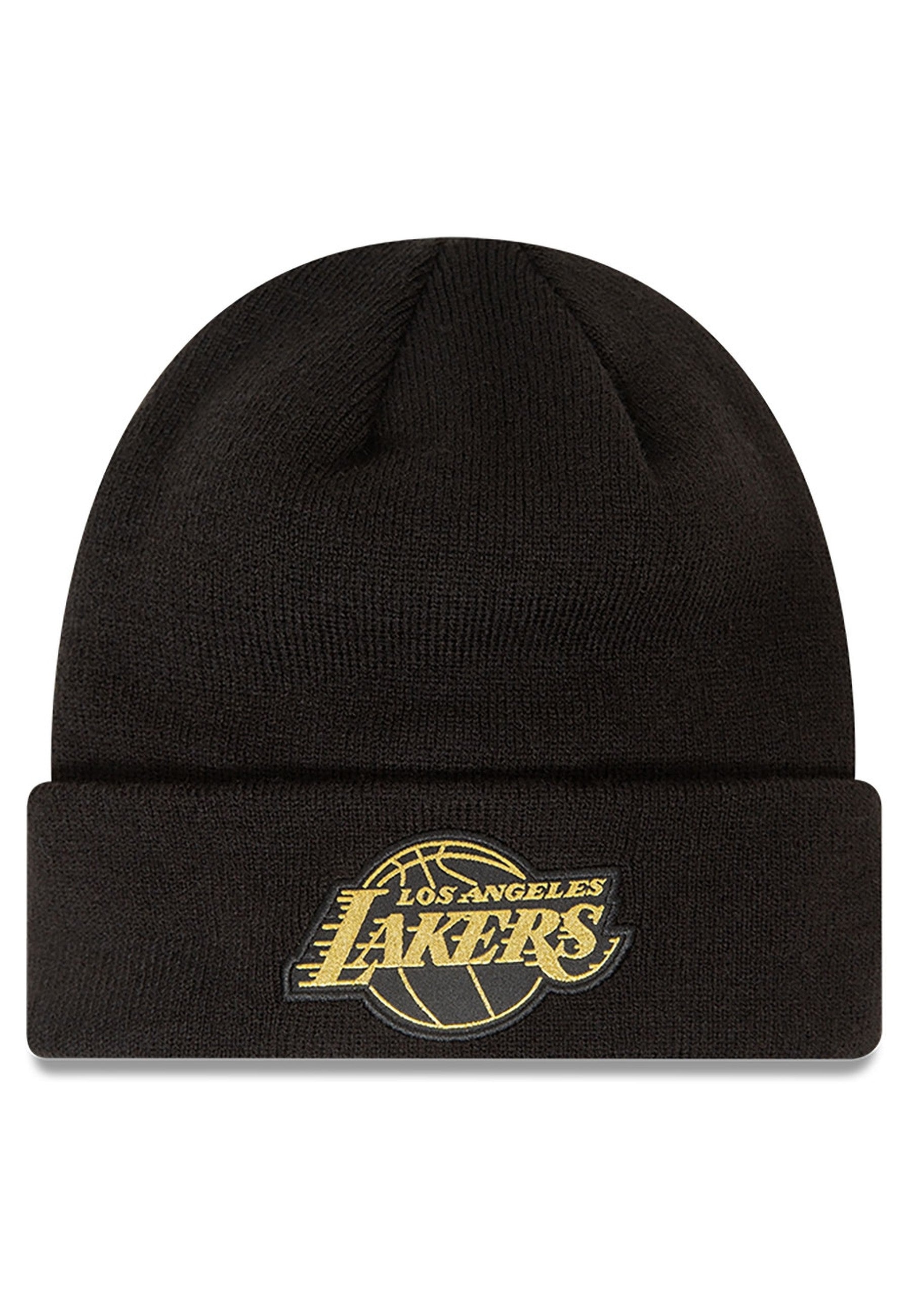 GORRO NEW ERA NEGRO LAKERS METALLIC BADGE BEANIE LOSLAK