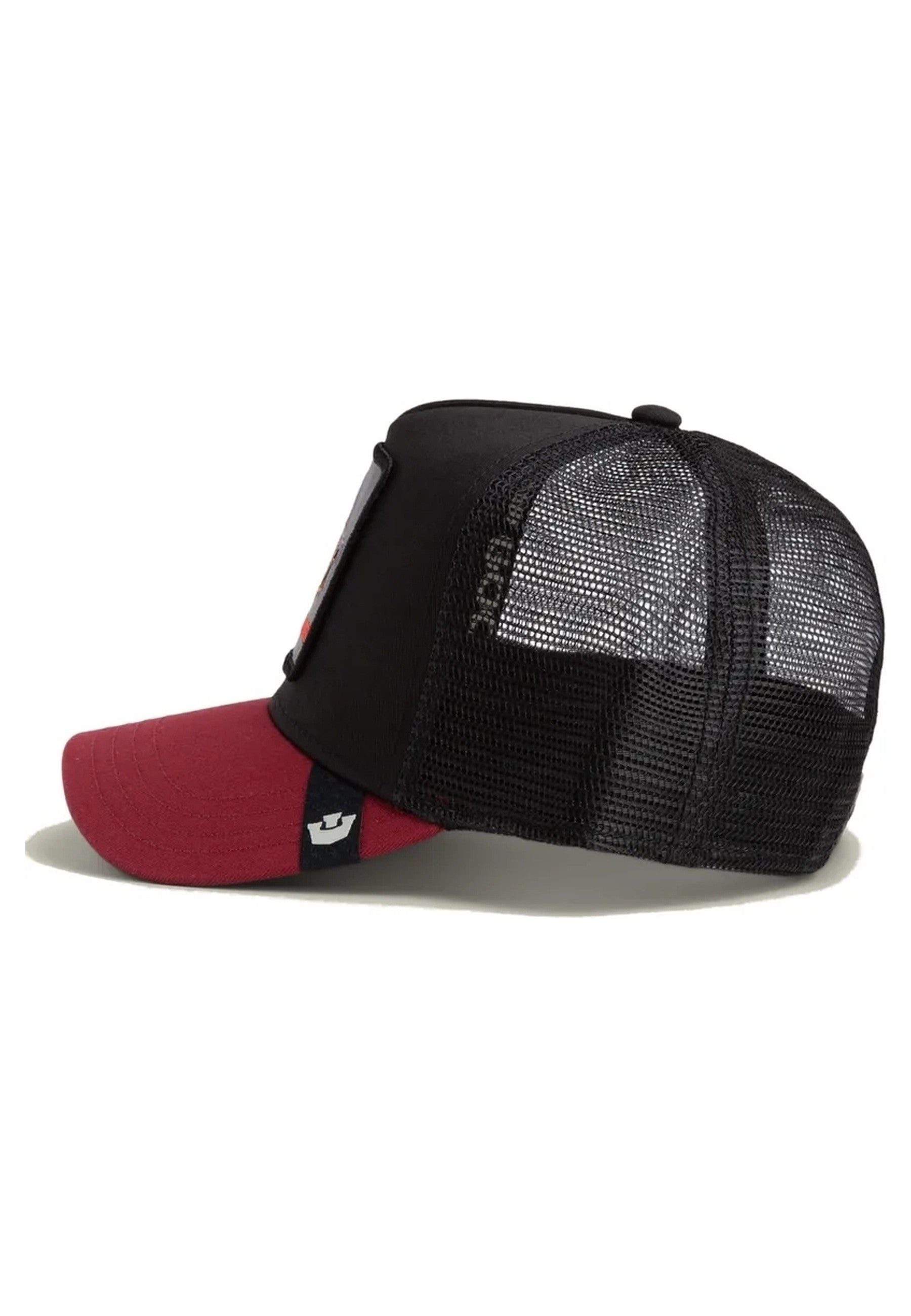 GORRA GOORIN BROS NEGRA/GRANATE DOBERMAN BEWARE TRUCKER CAP