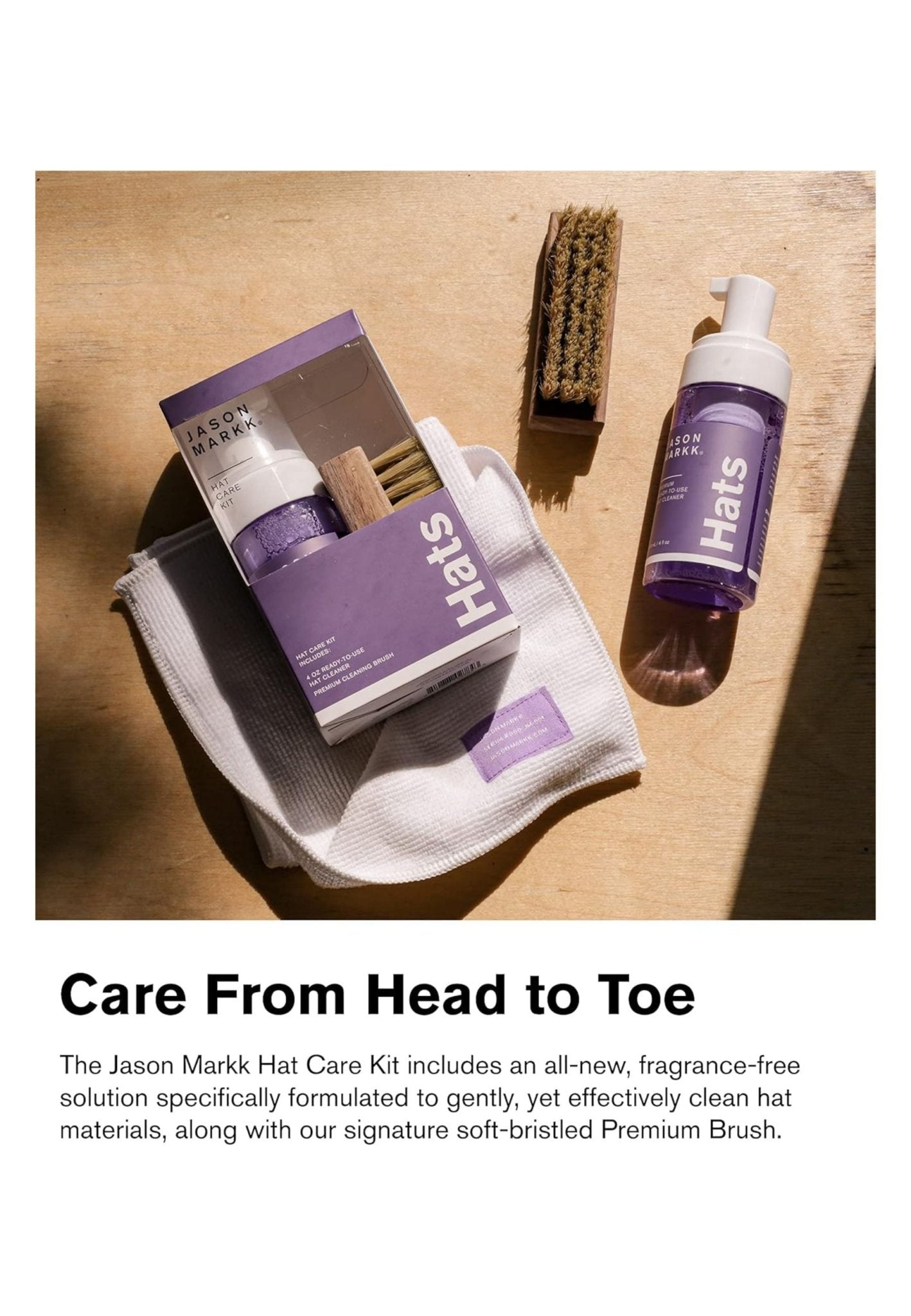 KIT LIMPIAGORRAS JASON MARKK HAT CARE KIT - AREA ZERO