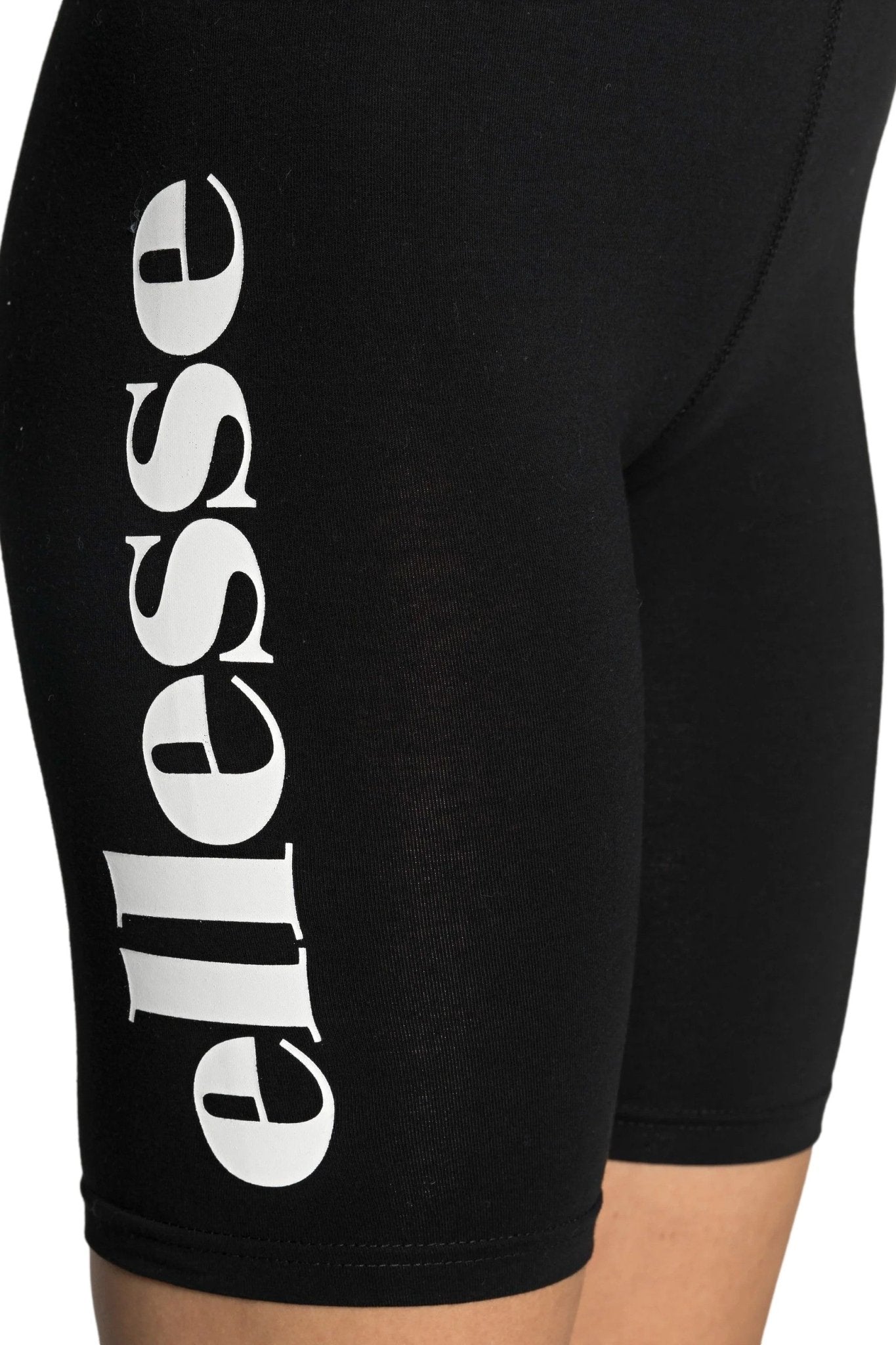 LEGGIN ELLESSE NEGRO CORTO LOGO GRANDE ESTAMPADO LATERAL - AREA ZERO