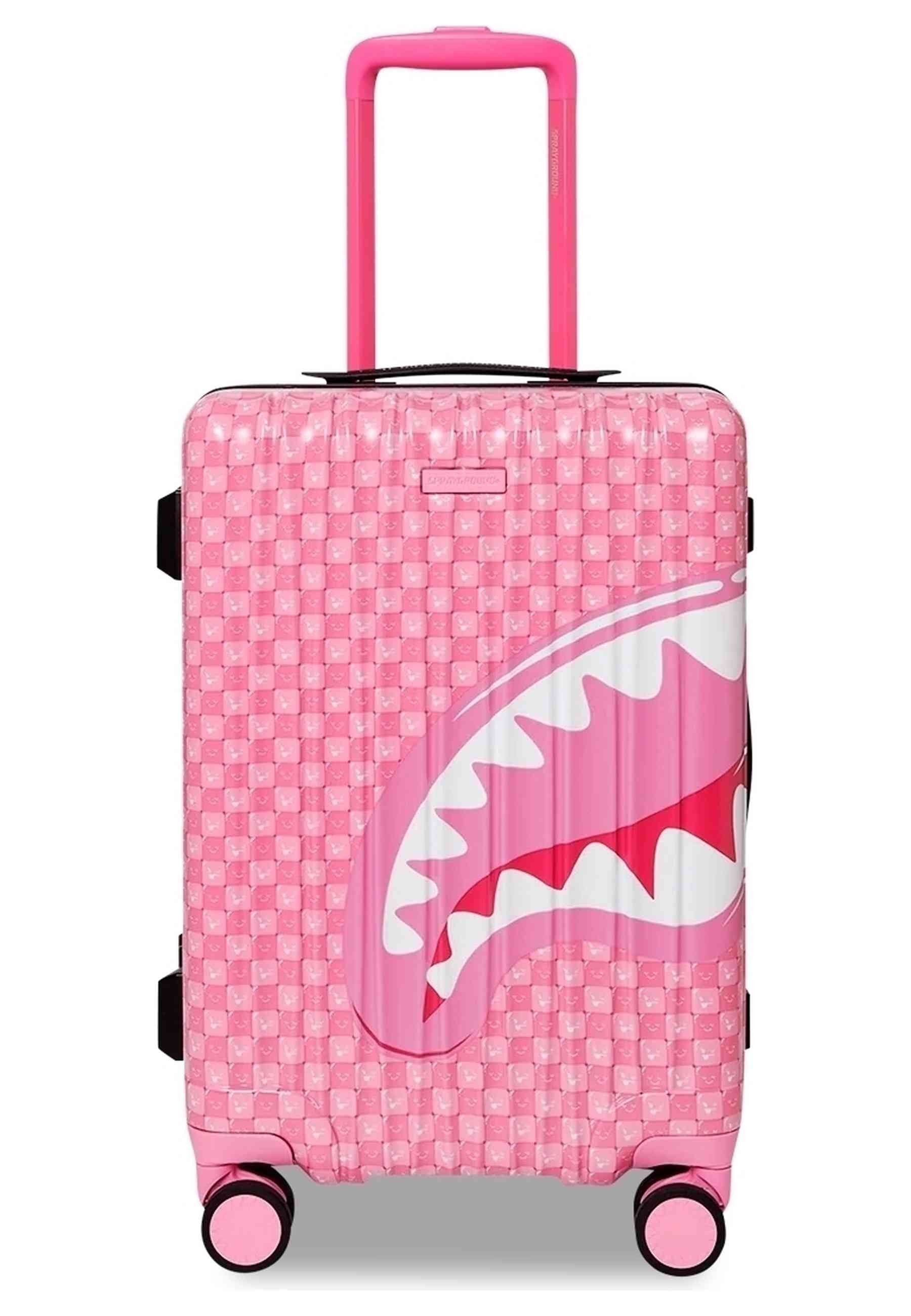 MALETA SPRAYGROUND ROSA PINK NEW CHECK FACES CARRY-ON LUGGAGE