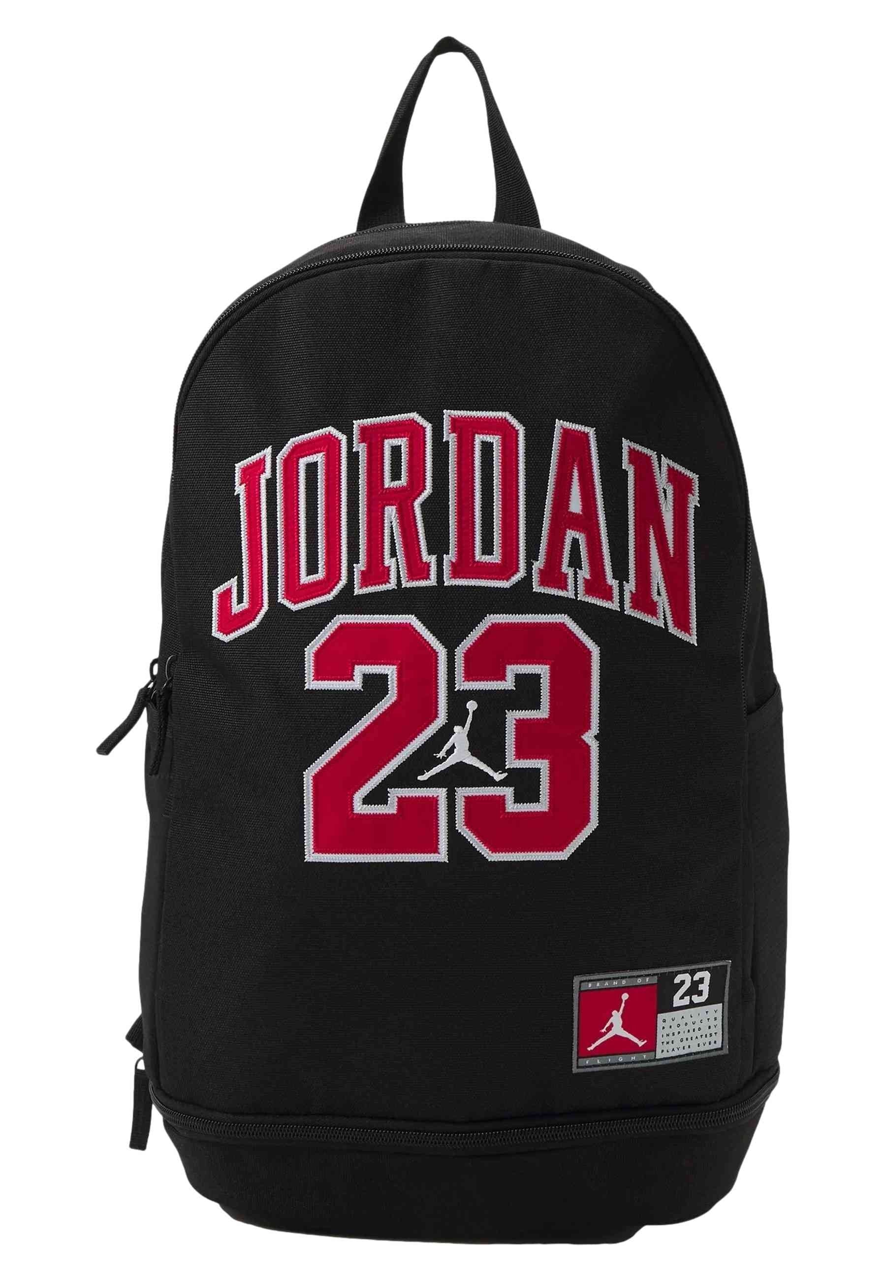 MOCHILA JORDAN NEGRA CLASSIC JERSEY FOOTER BACKPACK