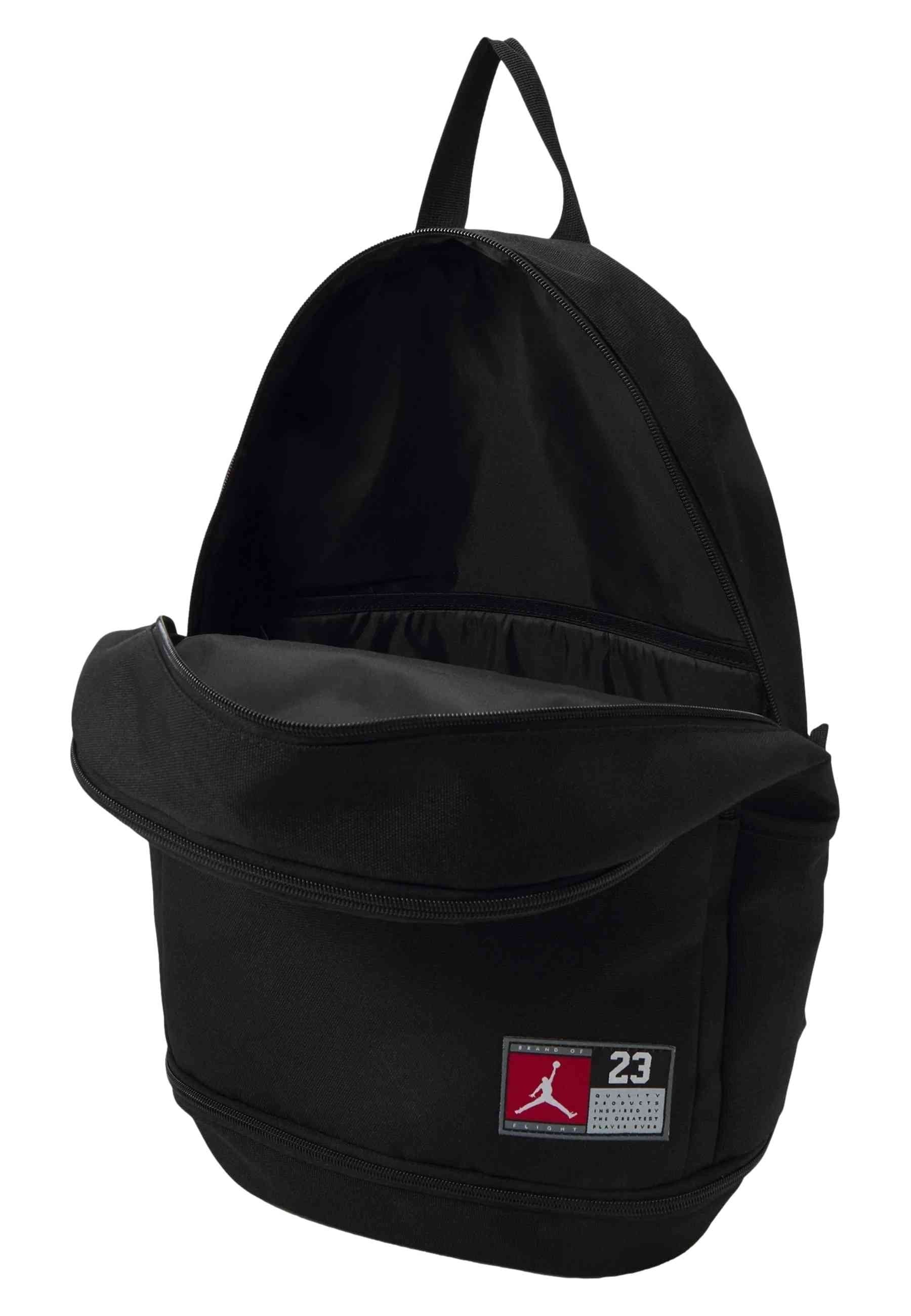 MOCHILA JORDAN NEGRA CLASSIC JERSEY FOOTER BACKPACK