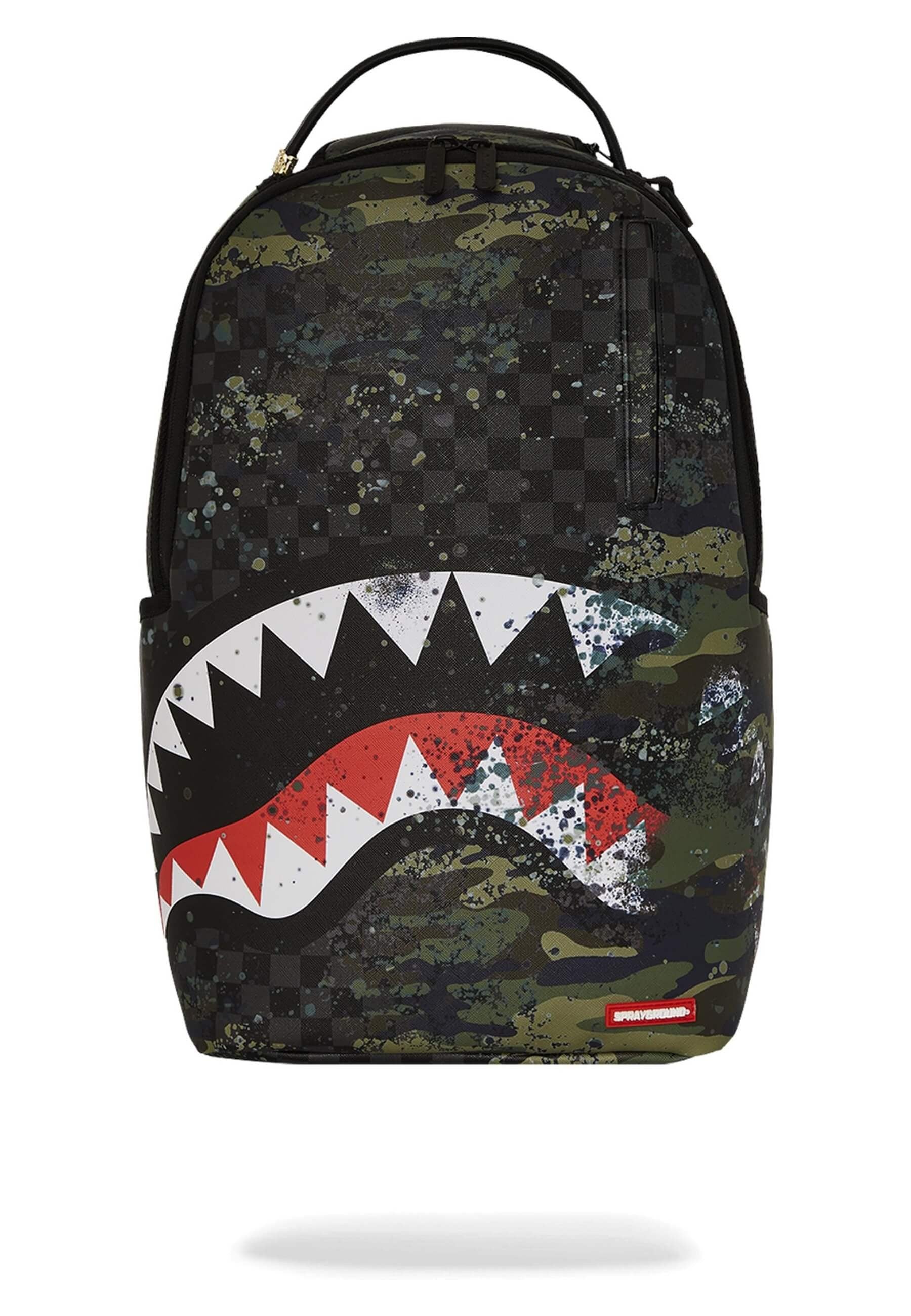 MOCHILA SPRAYGROUND GRIS CAMO SPLASH DLXSV BACKPACK