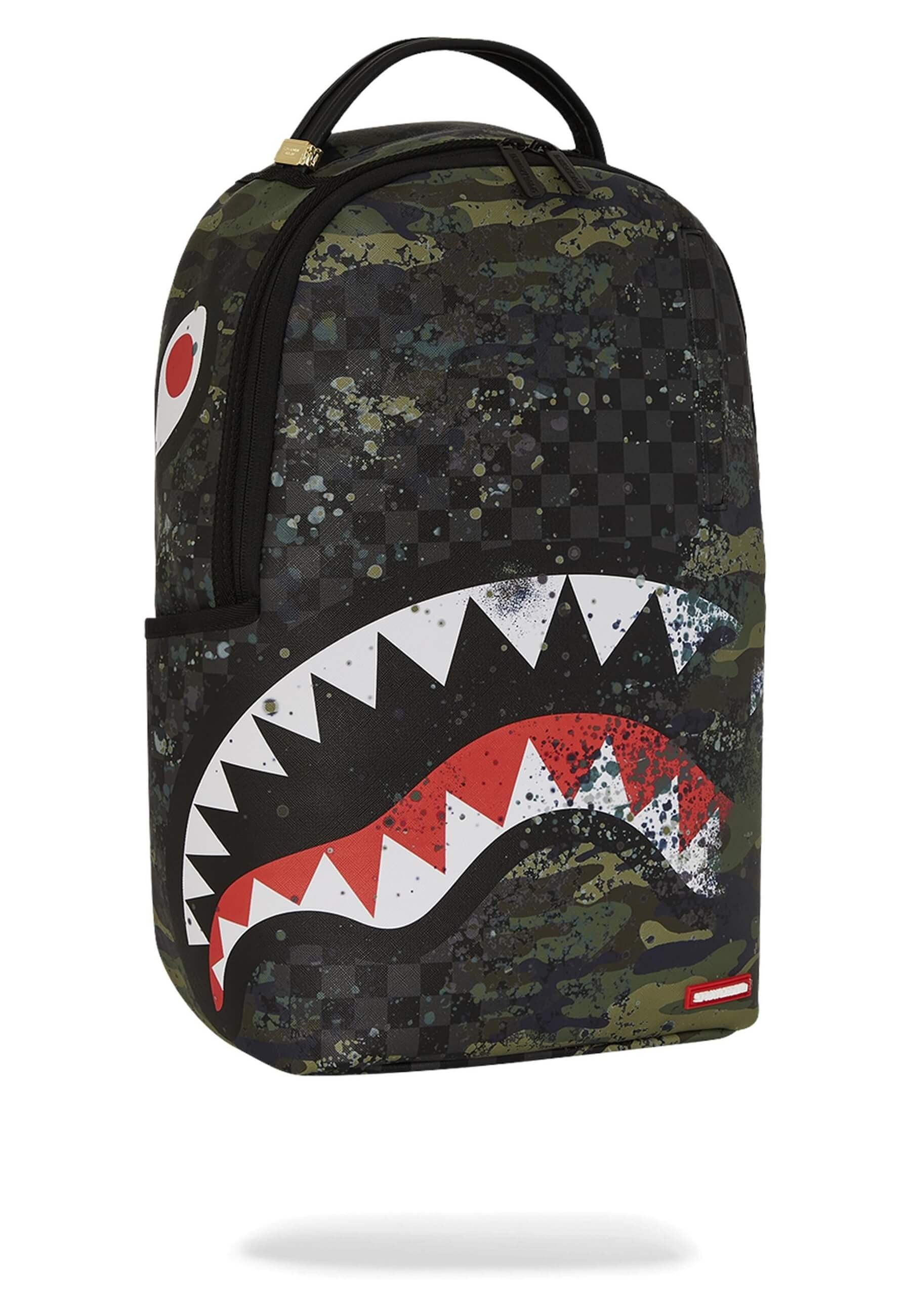 MOCHILA SPRAYGROUND GRIS CAMO SPLASH DLXSV BACKPACK