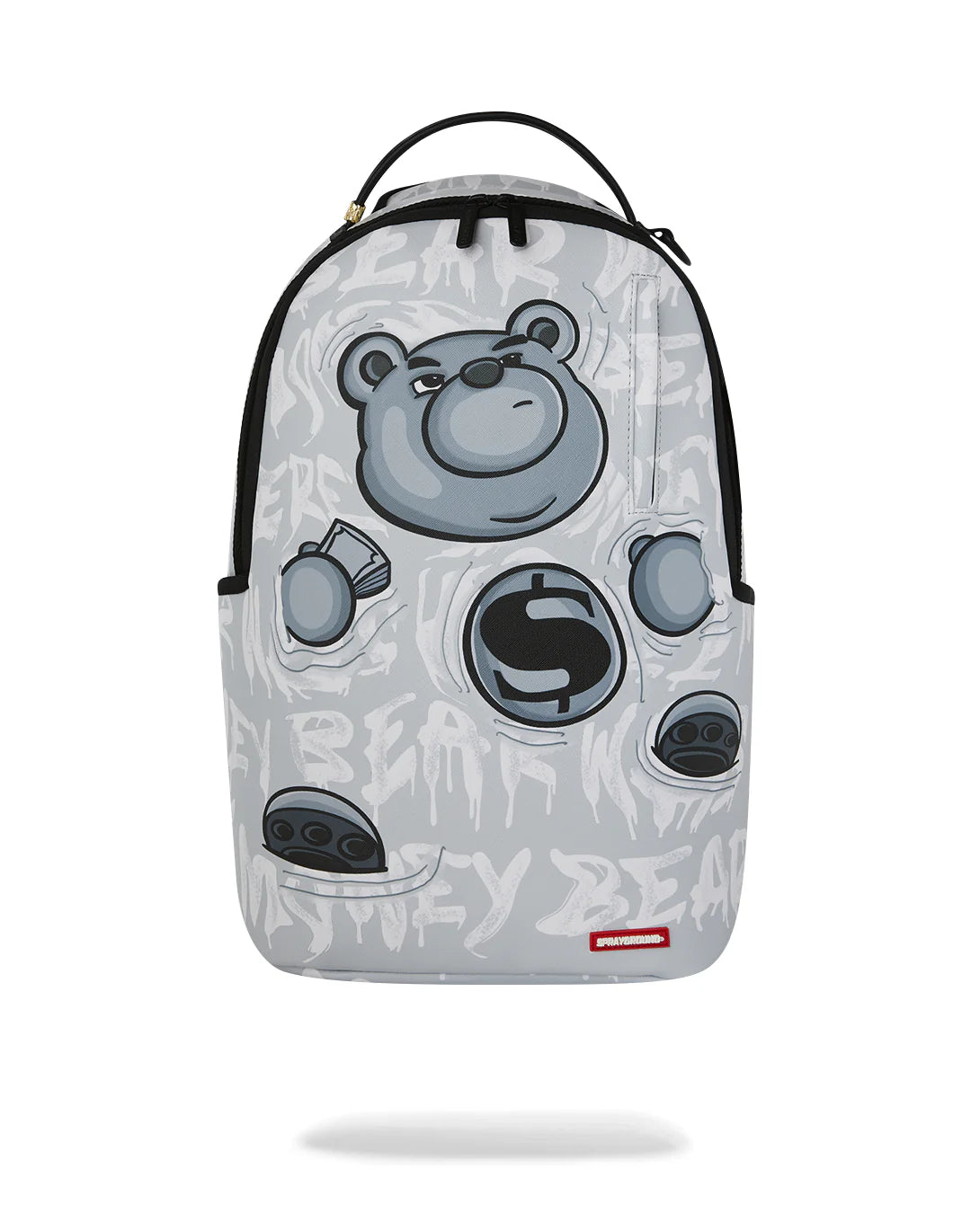 MOCHILA SPRAYGROUND GRIS MONEY BEAR GRAFFITI FLOAT BACKPACK