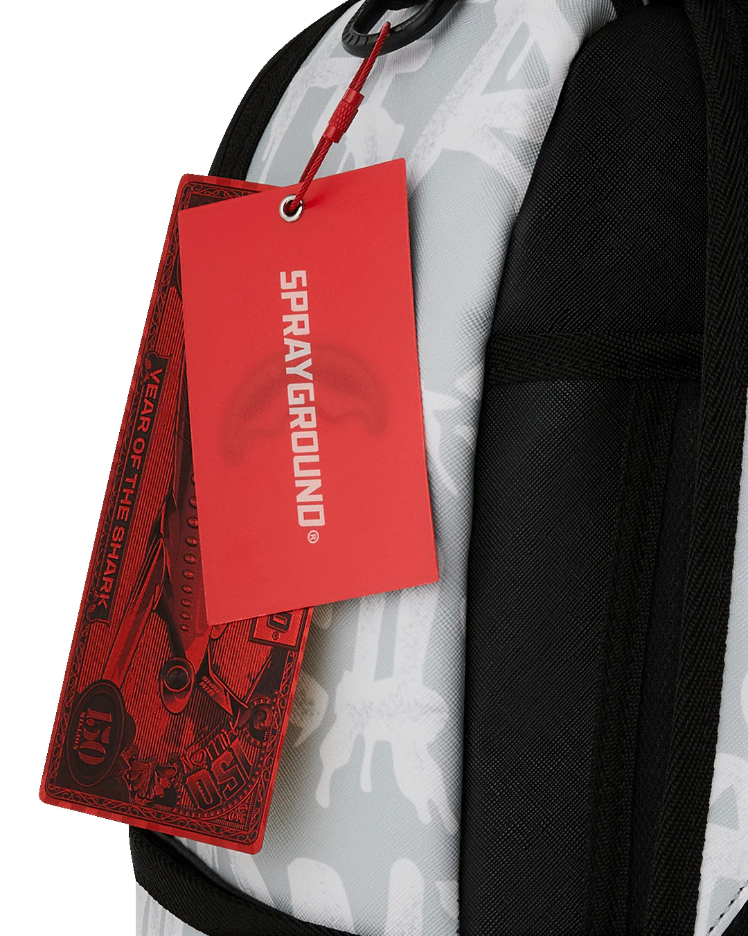 MOCHILA SPRAYGROUND GRIS MONEY BEAR GRAFFITI FLOAT BACKPACK