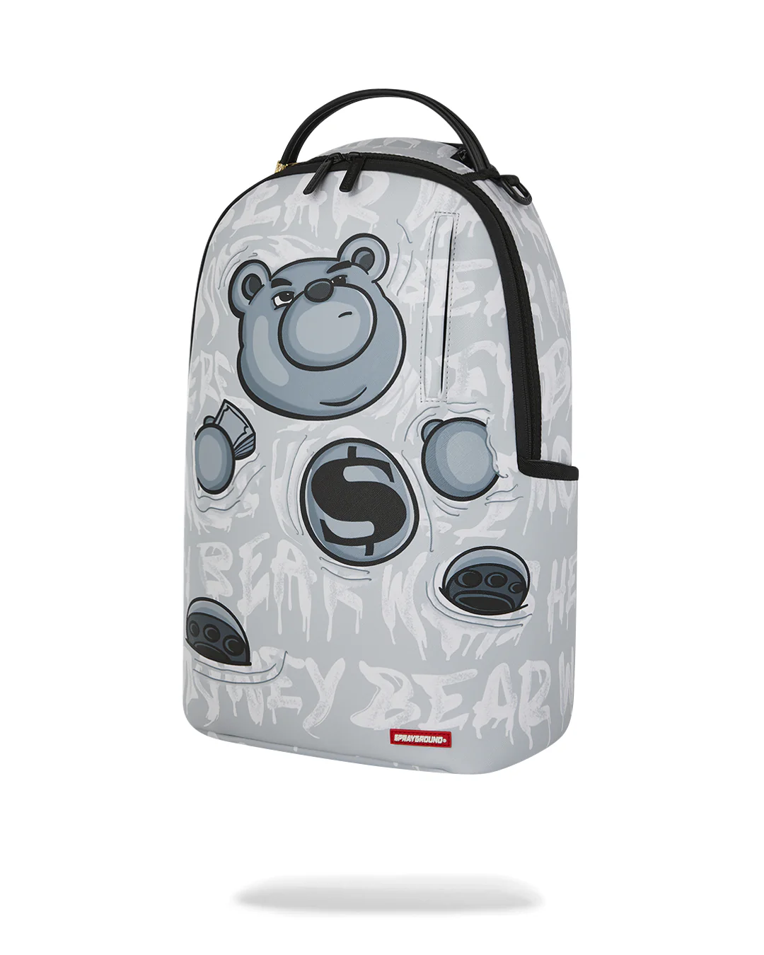 MOCHILA SPRAYGROUND GRIS MONEY BEAR GRAFFITI FLOAT BACKPACK