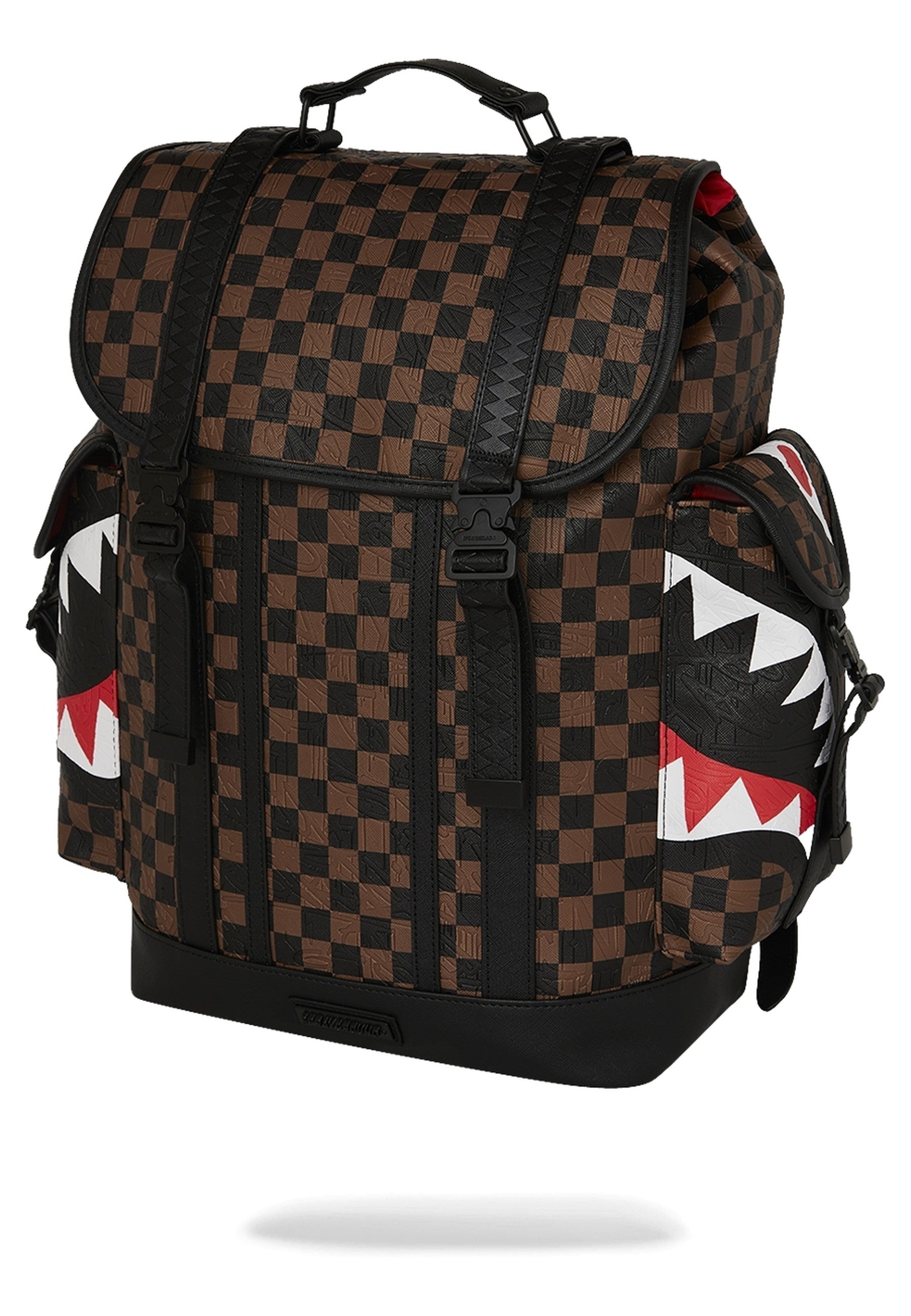 MOCHILA SPRAYGROUND MARRON CHECK 2 EMBOSS MONTE CARLO BACKPACK