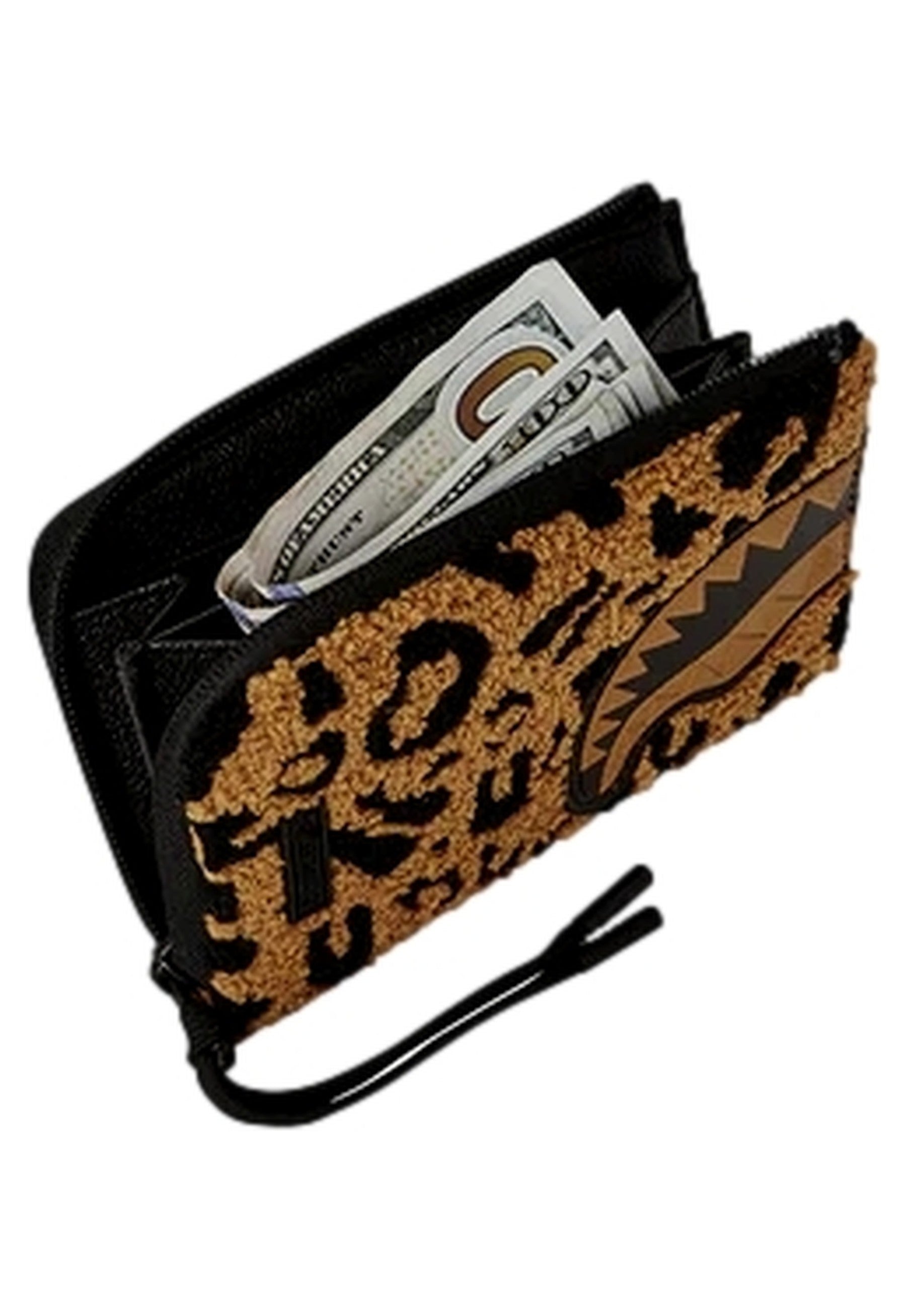 CARTERA SPRAYGROUND MARRON CHENILLE CHEETAH WALLET