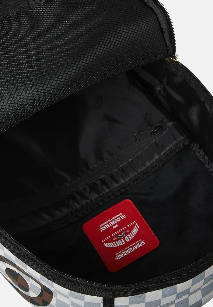 MOCHILA SPRAYGROUND MARRON CREAM AND BROWN TEAR CHACK BACKPACK