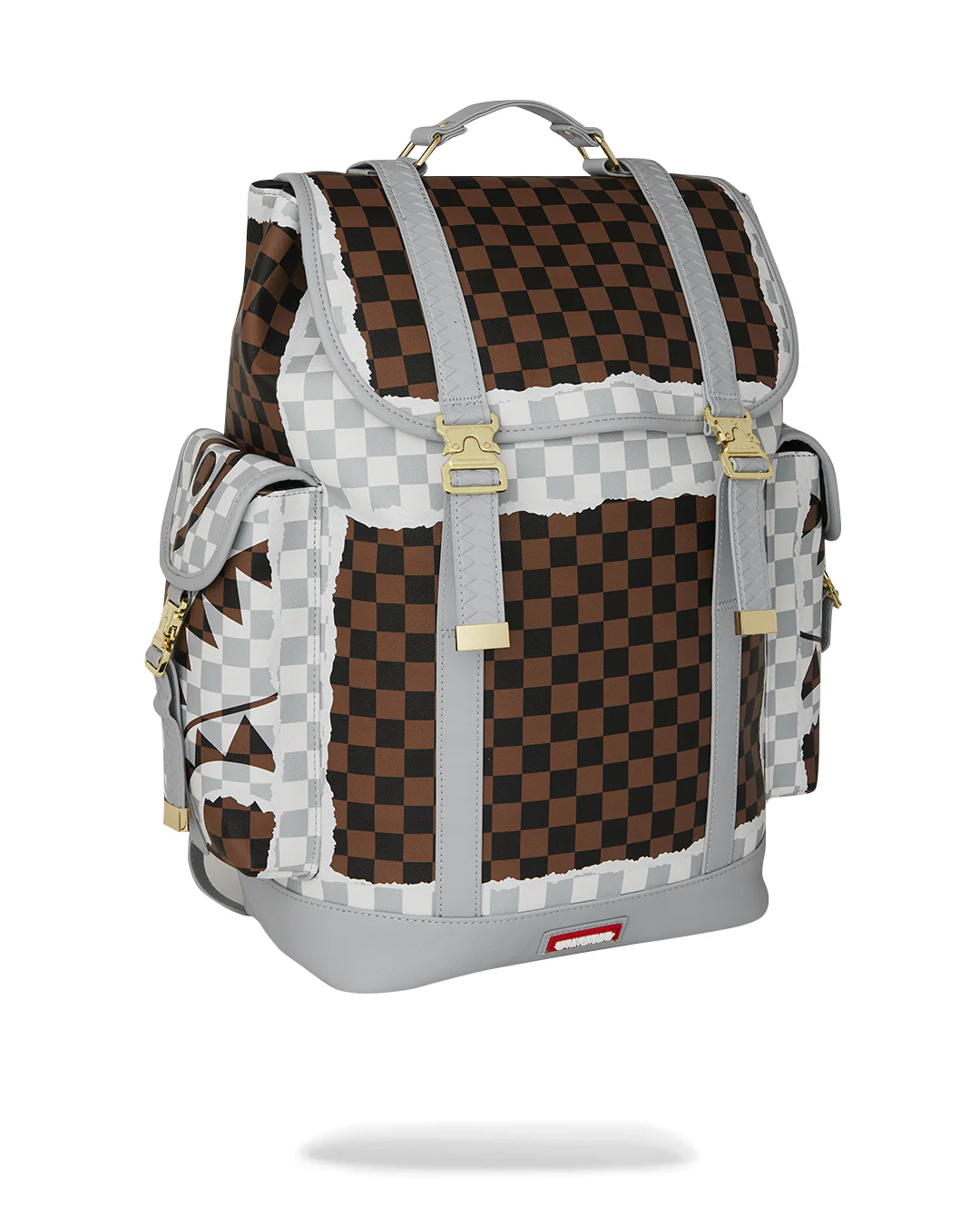 MOCHILA SPRAYGROUND MARRON CREAM BROWN TEAR CHECK MONTECARLO