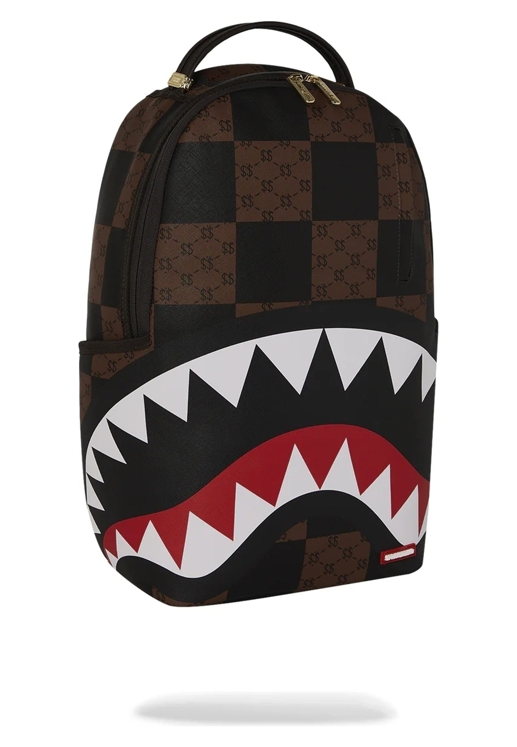 MOCHILA SPRAYGROUND MARRON ENLARGED CHECKS PARIS BACKPACK