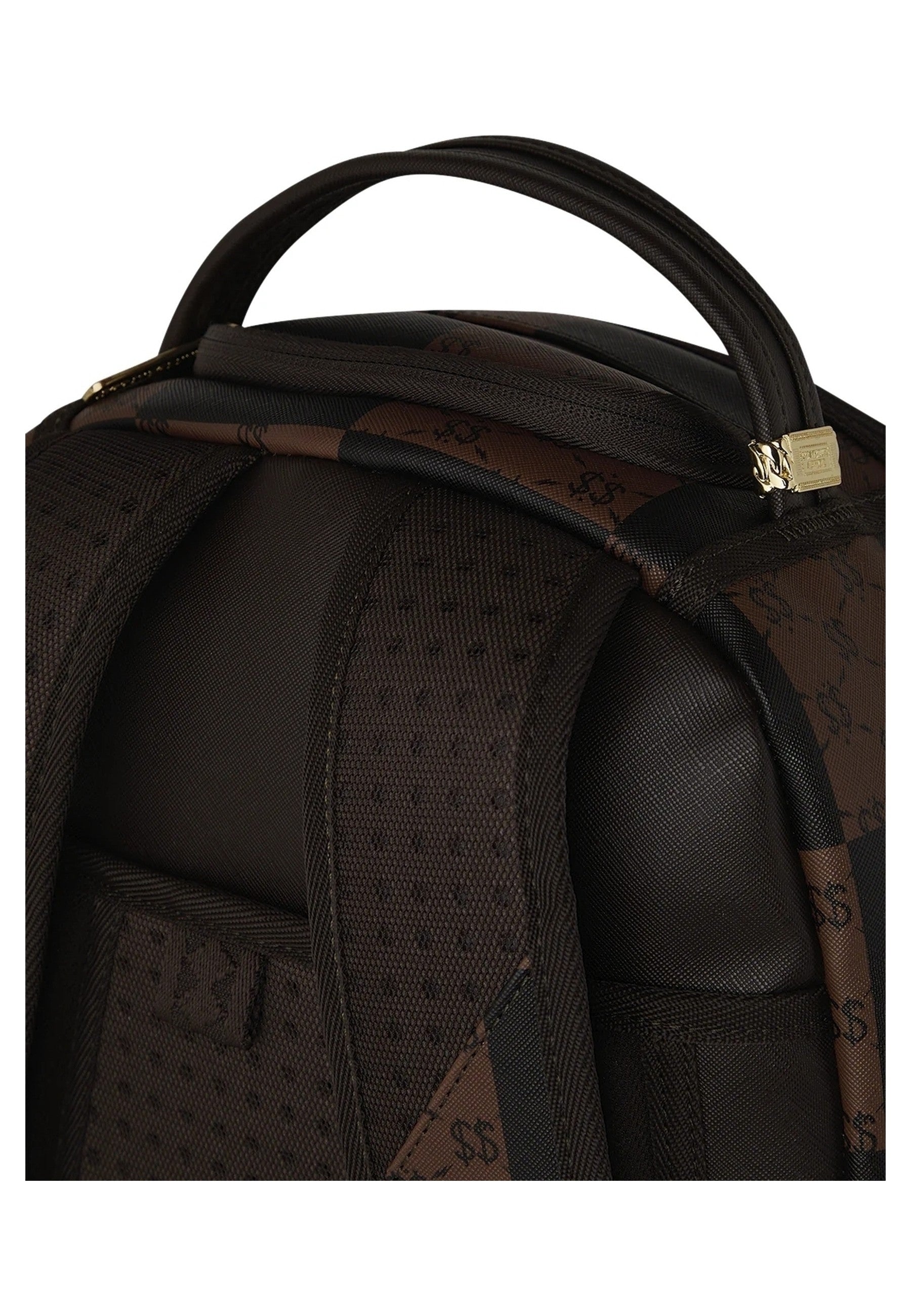 MOCHILA SPRAYGROUND MARRON ENLARGED CHECKS PARIS BACKPACK
