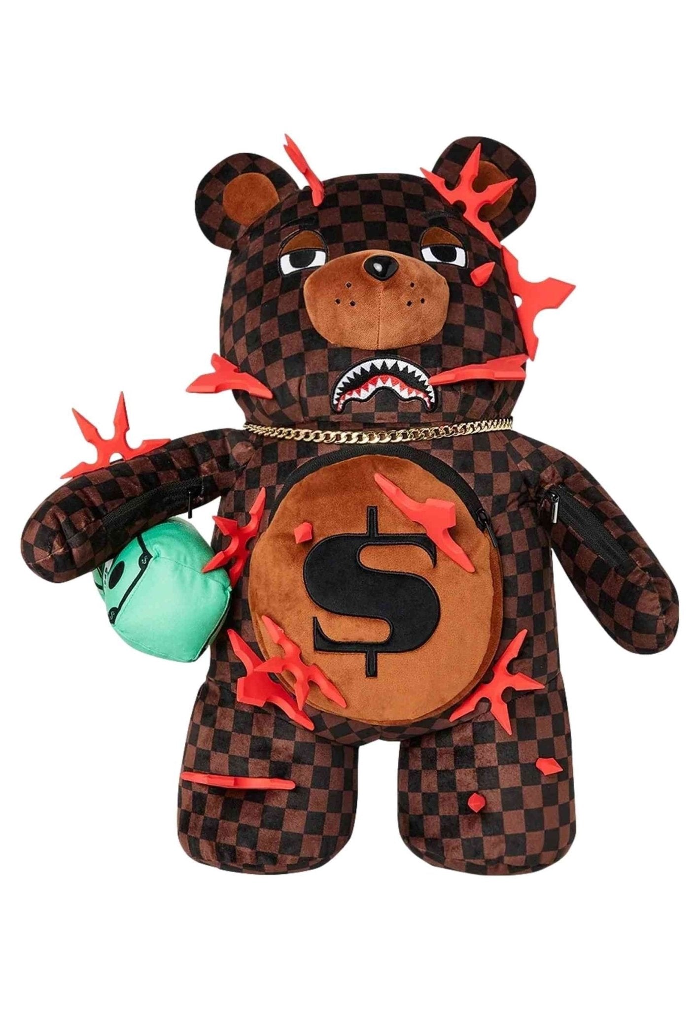 MOCHILA SPRAYGROUND MARRON NINJA STAR BEAR BEAR BACKPACK - AREA ZERO