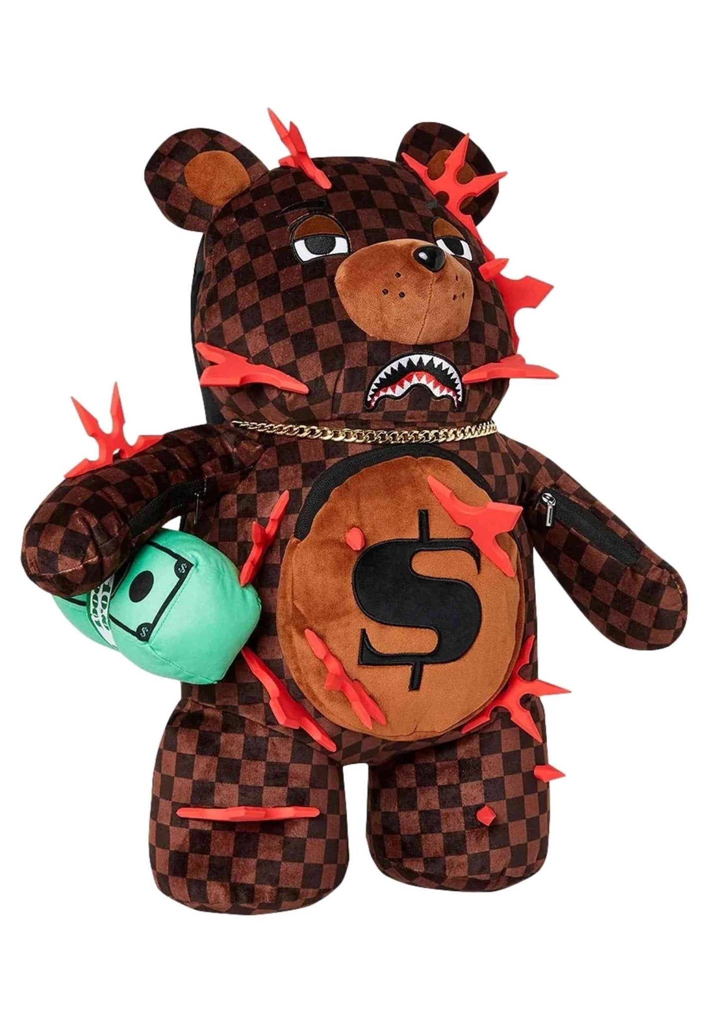 MOCHILA SPRAYGROUND MARRON NINJA STAR BEAR BEAR BACKPACK - AREA ZERO