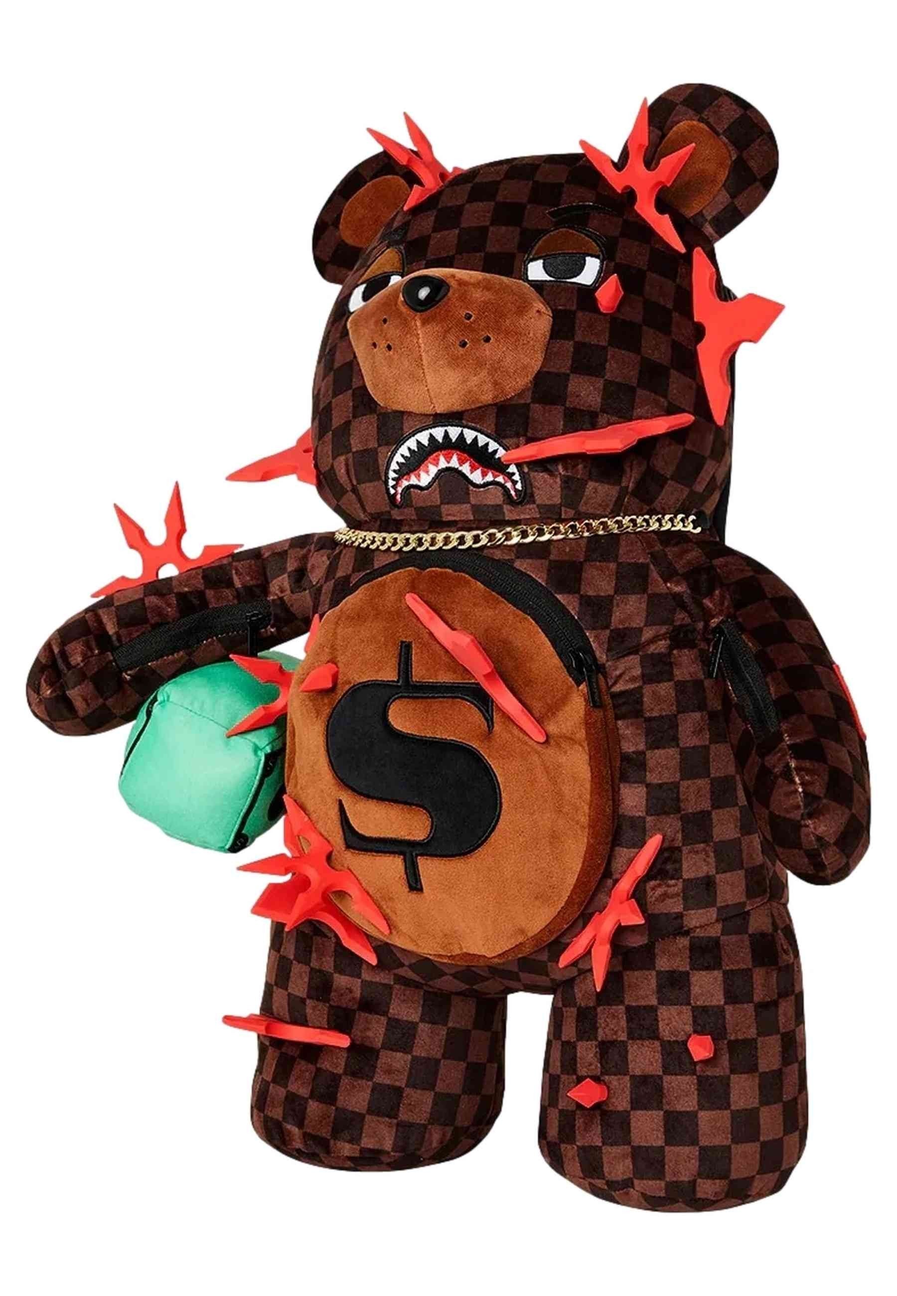 MOCHILA SPRAYGROUND MARRON NINJA STAR BEAR BEAR BACKPACK