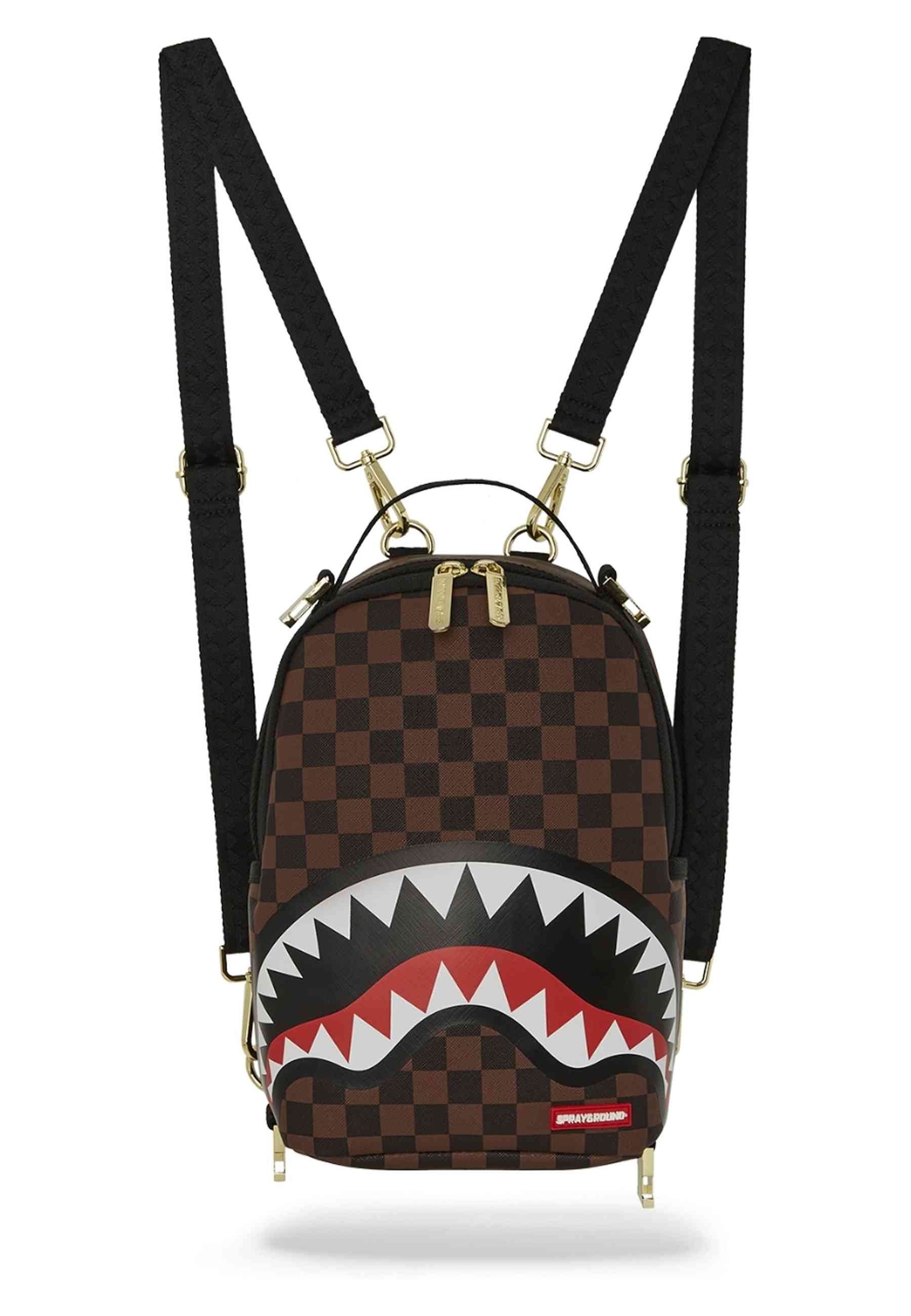 MOCHILA SPRAYGROUND MARRON SHARKS IN A HOLE IN PARIS DLXSV