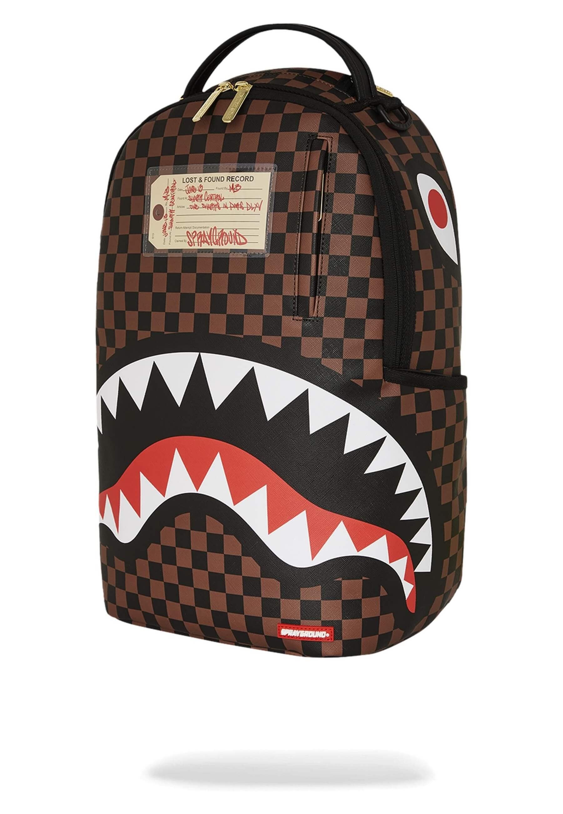 MOCHILA SPRAYGROUND MARRON SHARKS IN PARIS LOST & FOUND BACKPACK
