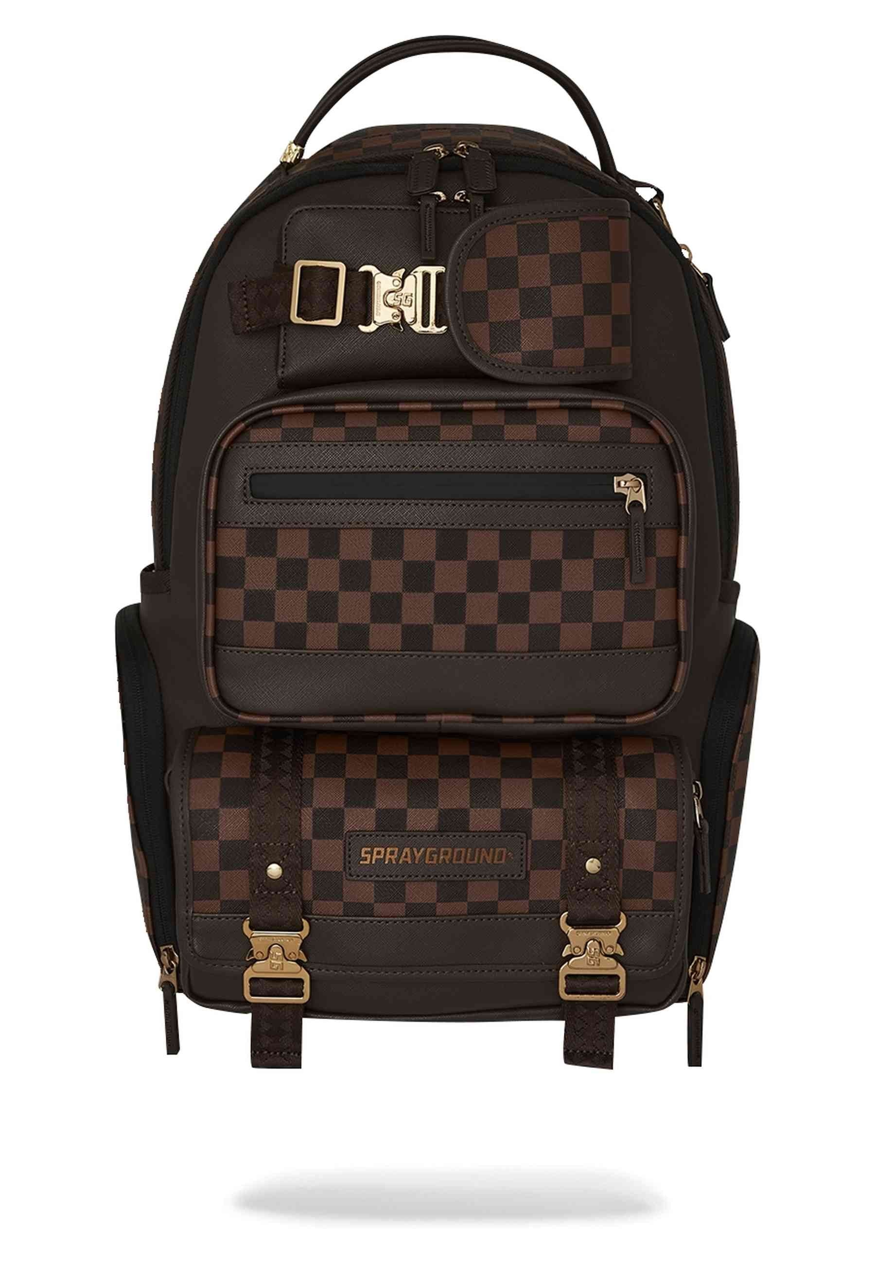 MOCHILA SPRAYGROUND MARRON SIP CARGO DLX BACKPACK
