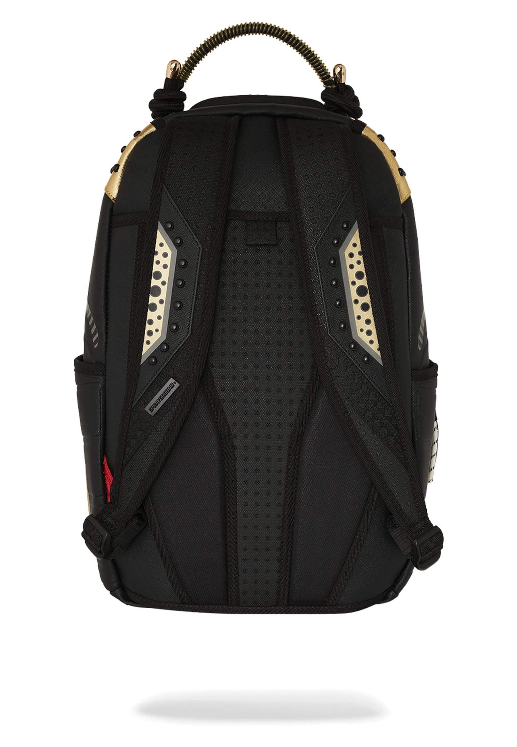 MOCHILA SPRAYGROUND NEGRA AI WONDERLAND GOLD AND BLACK BACKPACK