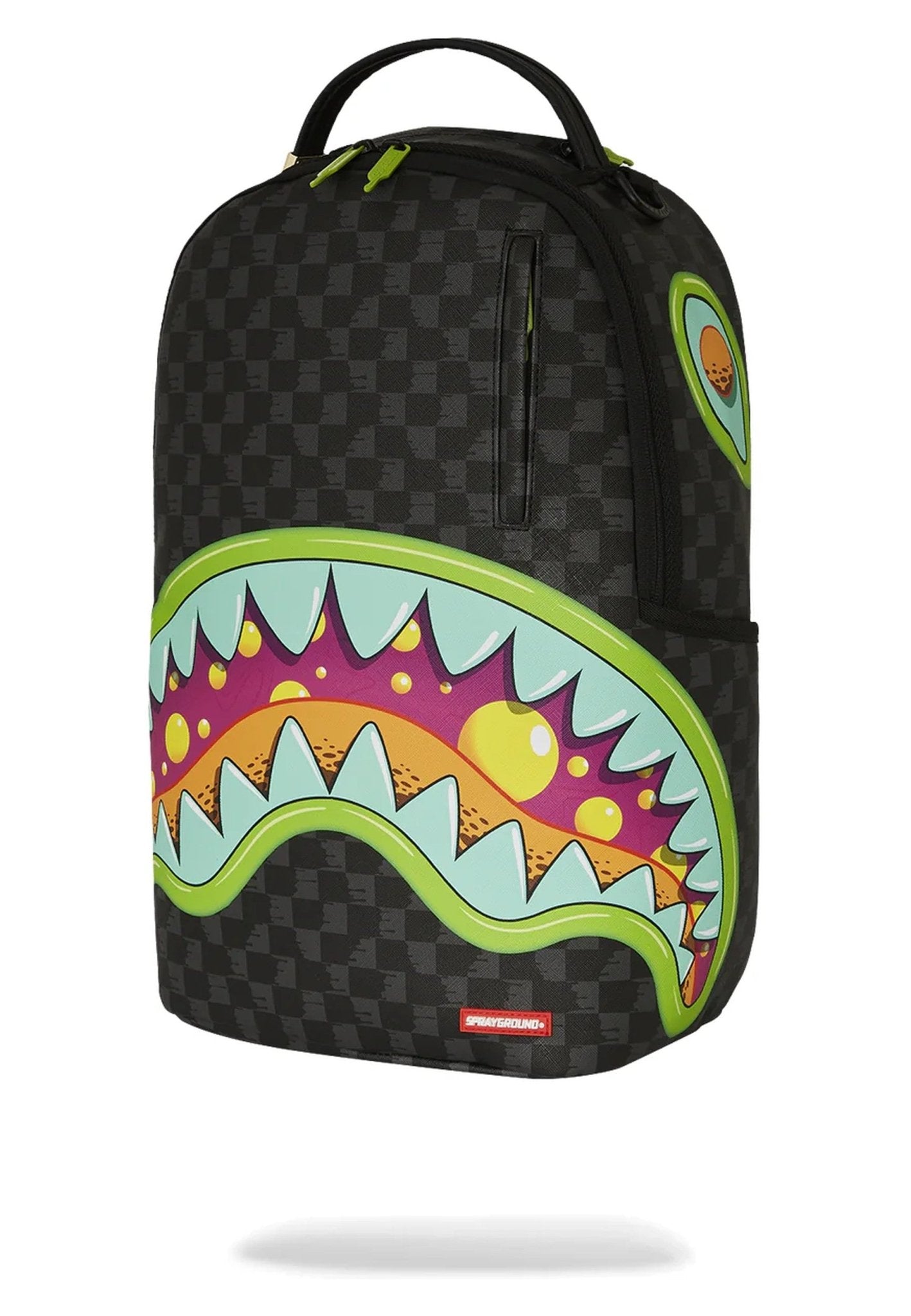 MOCHILA SPRAYGROUND NEGRA CUADROS SLIME TAKEOVER BACKPACK - AREA ZERO