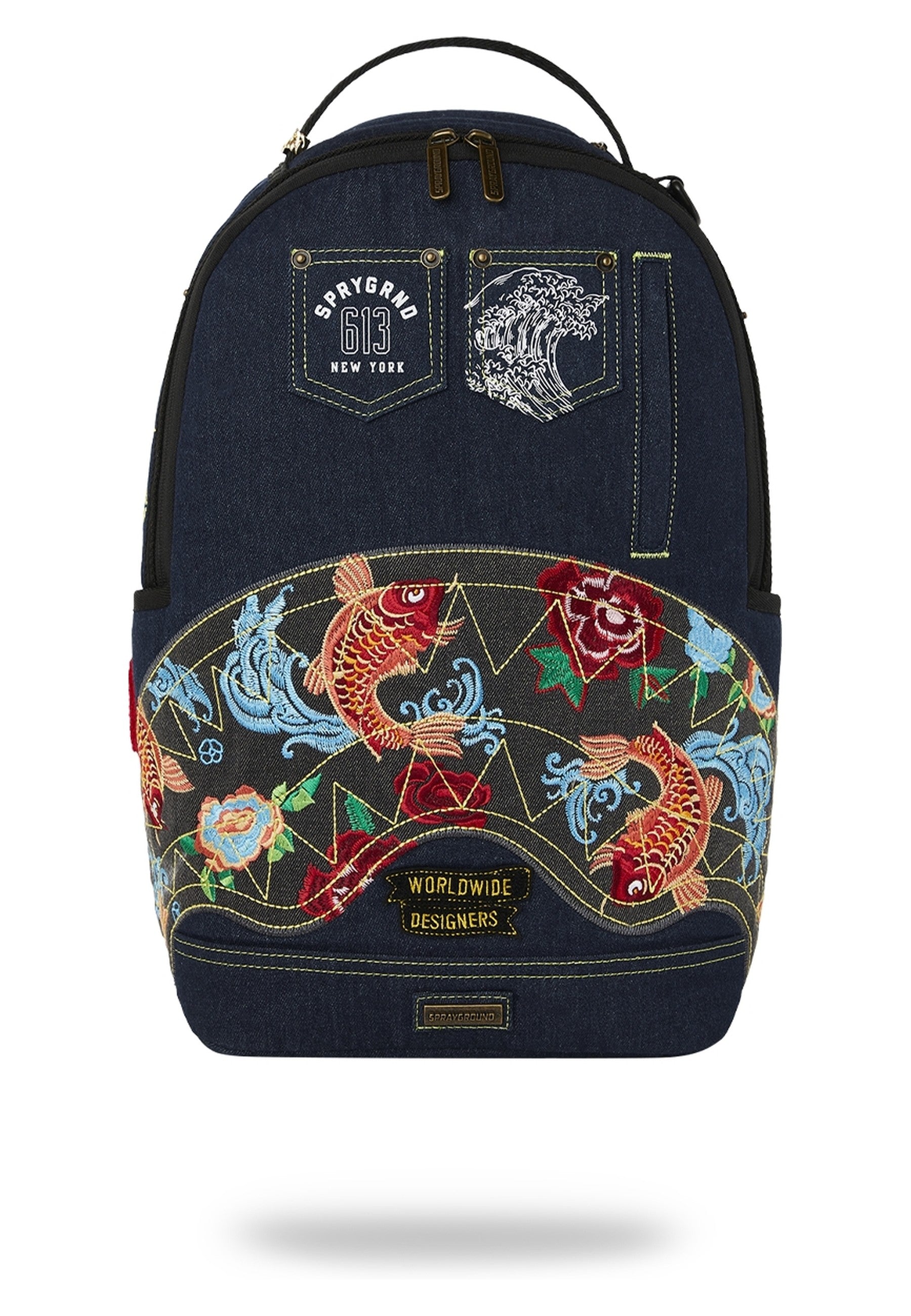 MOCHILA SPRAYGROUND NEGRA EVISU STYLE BACKPACK