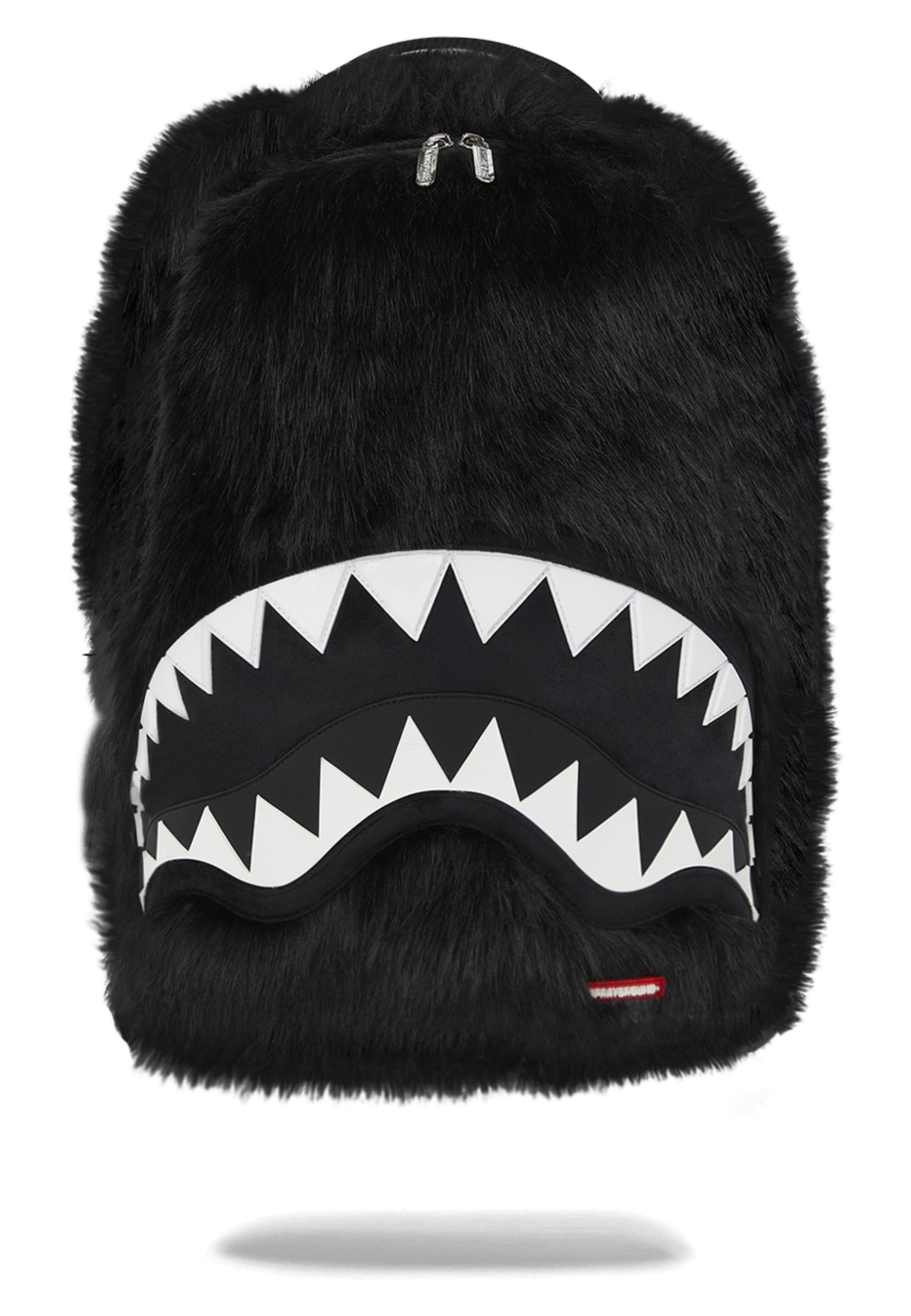 MOCHILA SPRAYGROUND NEGRA FUR CRAY BLACK BACKPACK