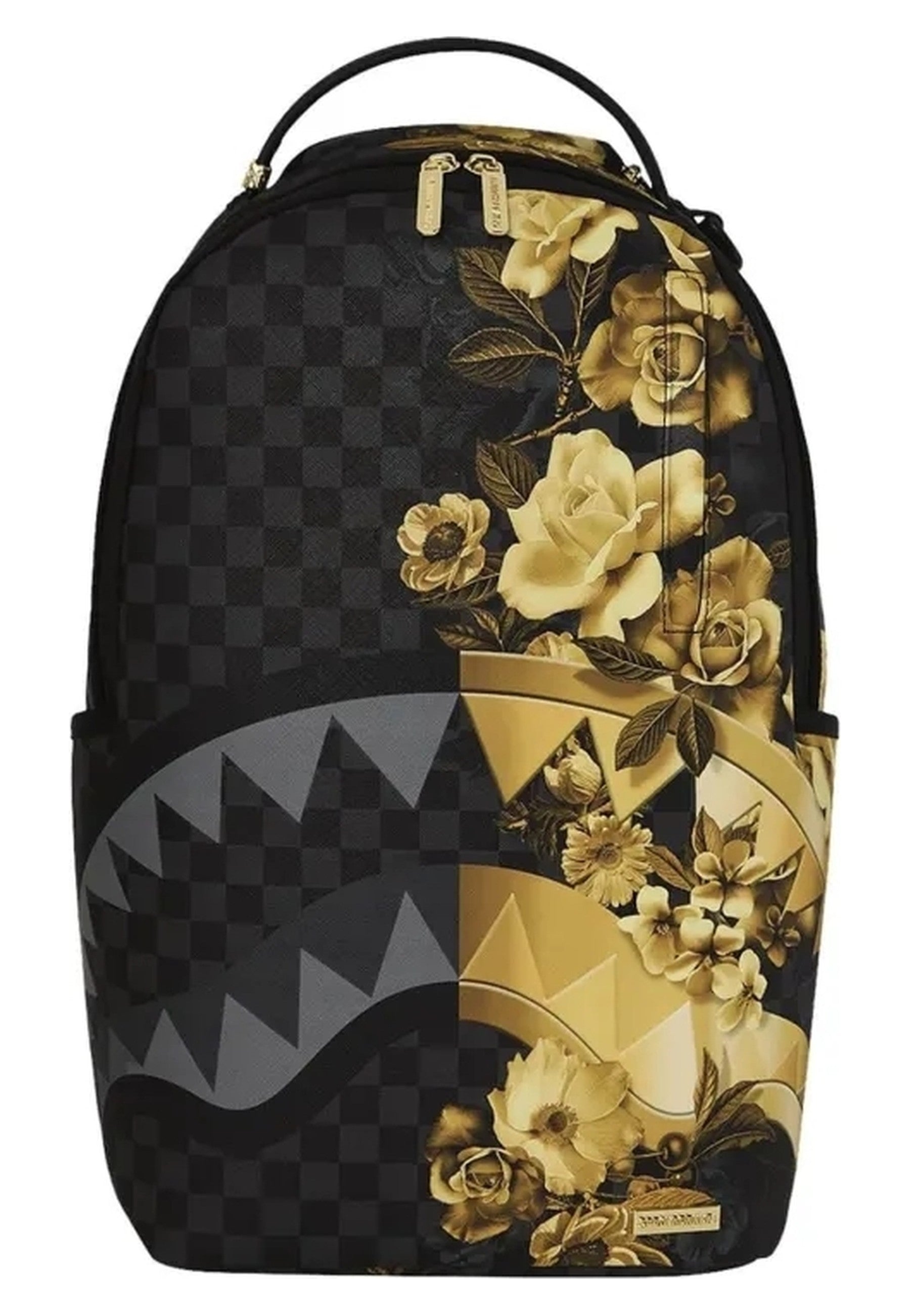 MOCHILA SPRAYGROUND NEGRA GOLD FLORAL REMIX BACKPACK