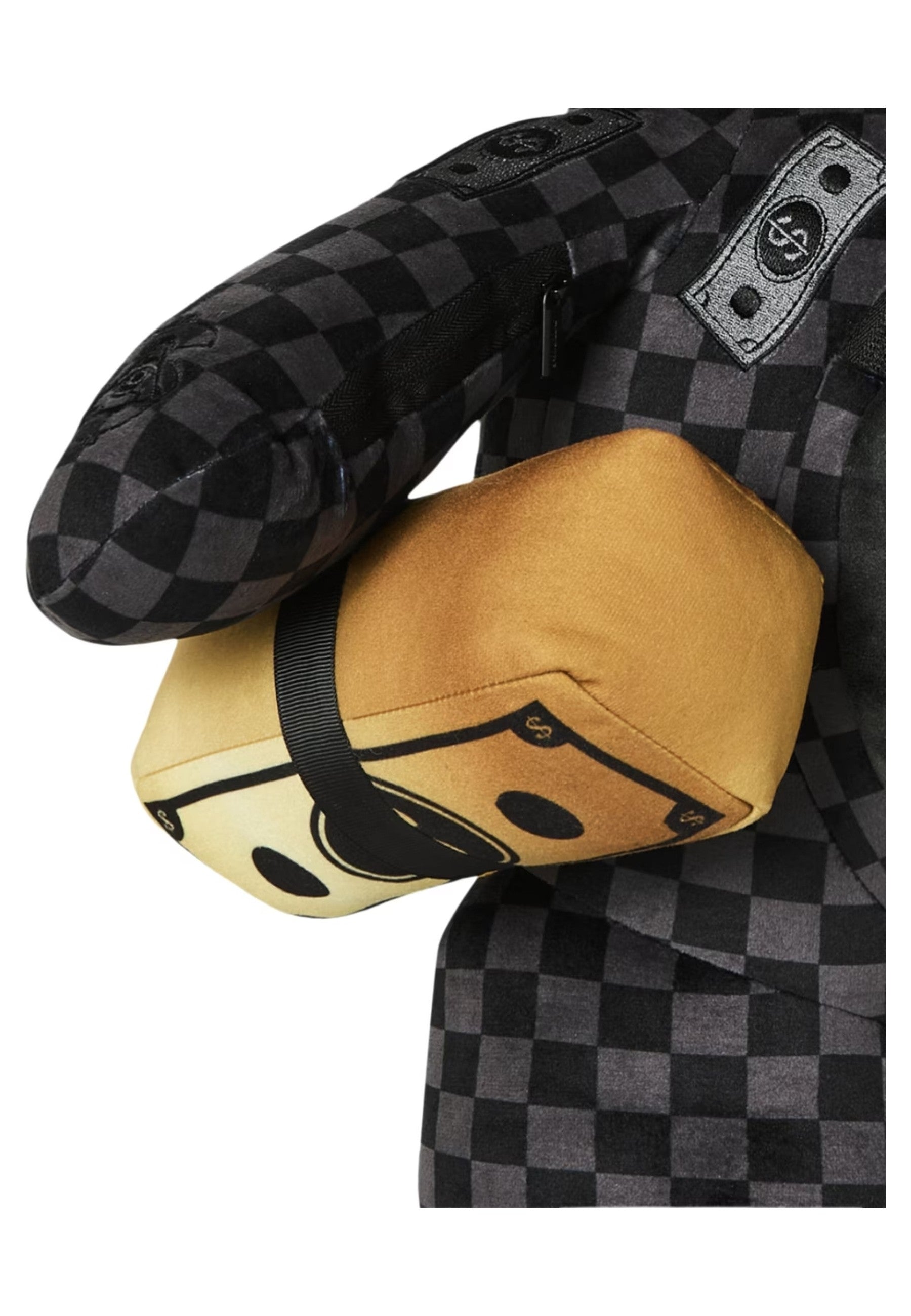 MOCHILA SPRAYGROUND NEGRA GOLD FLORAL REMIX MONEYBEAR BACKPACK