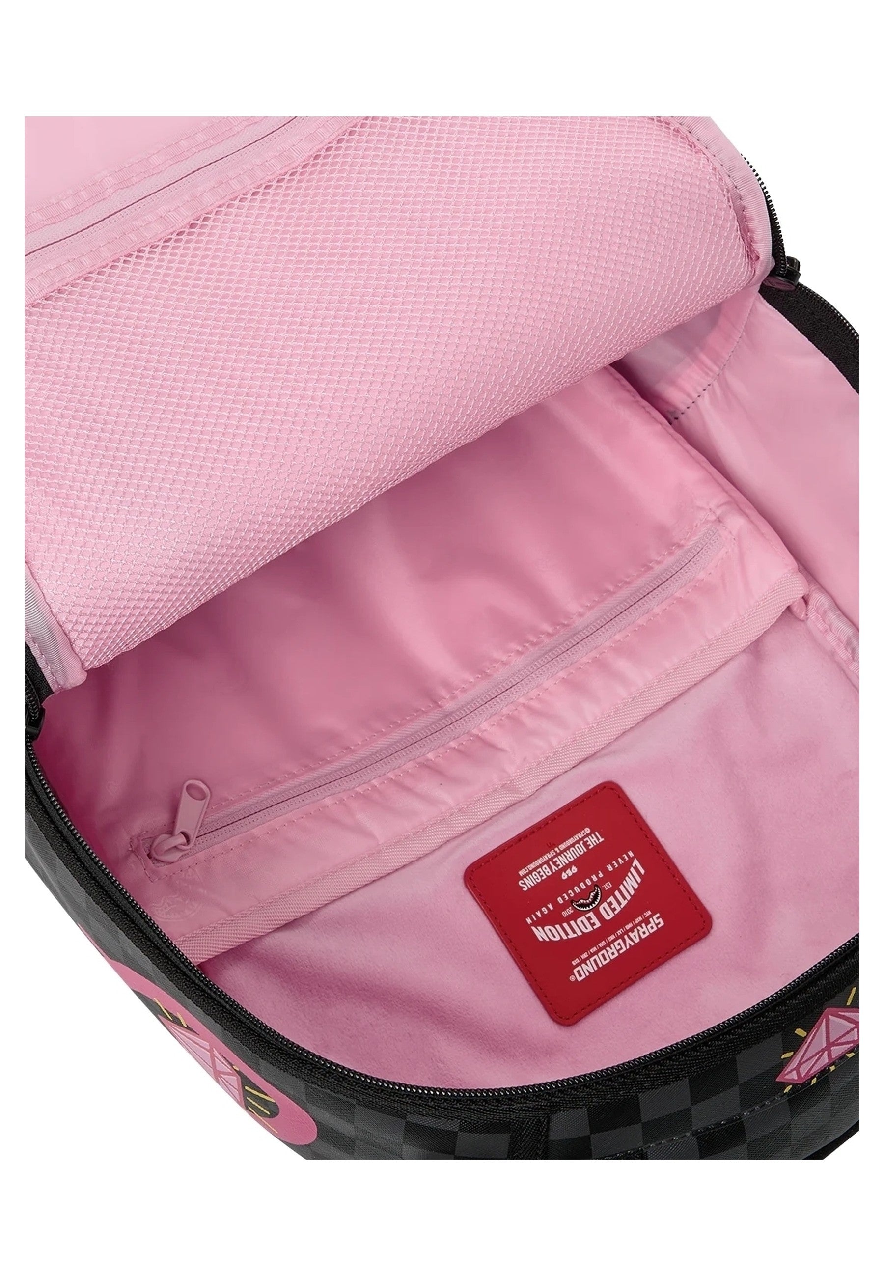 MOCHILA SPRAYGROUND NEGRA PANTERA ROSA PINK PANTHER DRIPPY DIAMONDS BACKPACK