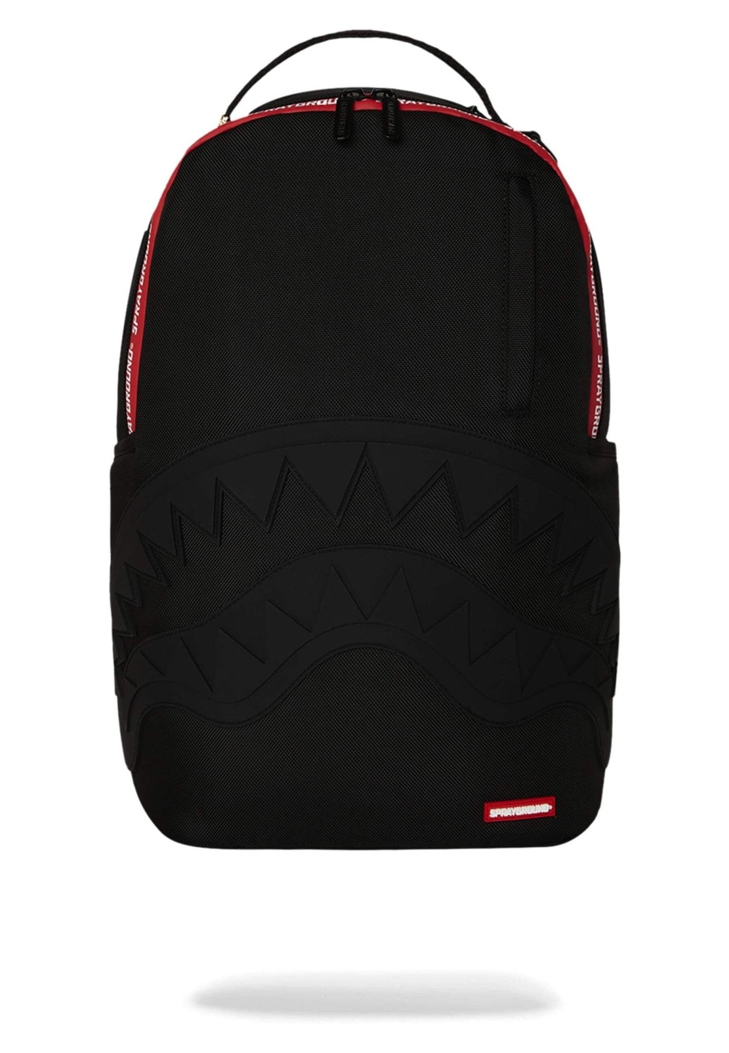 MOCHILA SPRAYGROUND NEGRA PRINTED ZIPPER SHARK DLXR BACKPACK - AREA ZERO