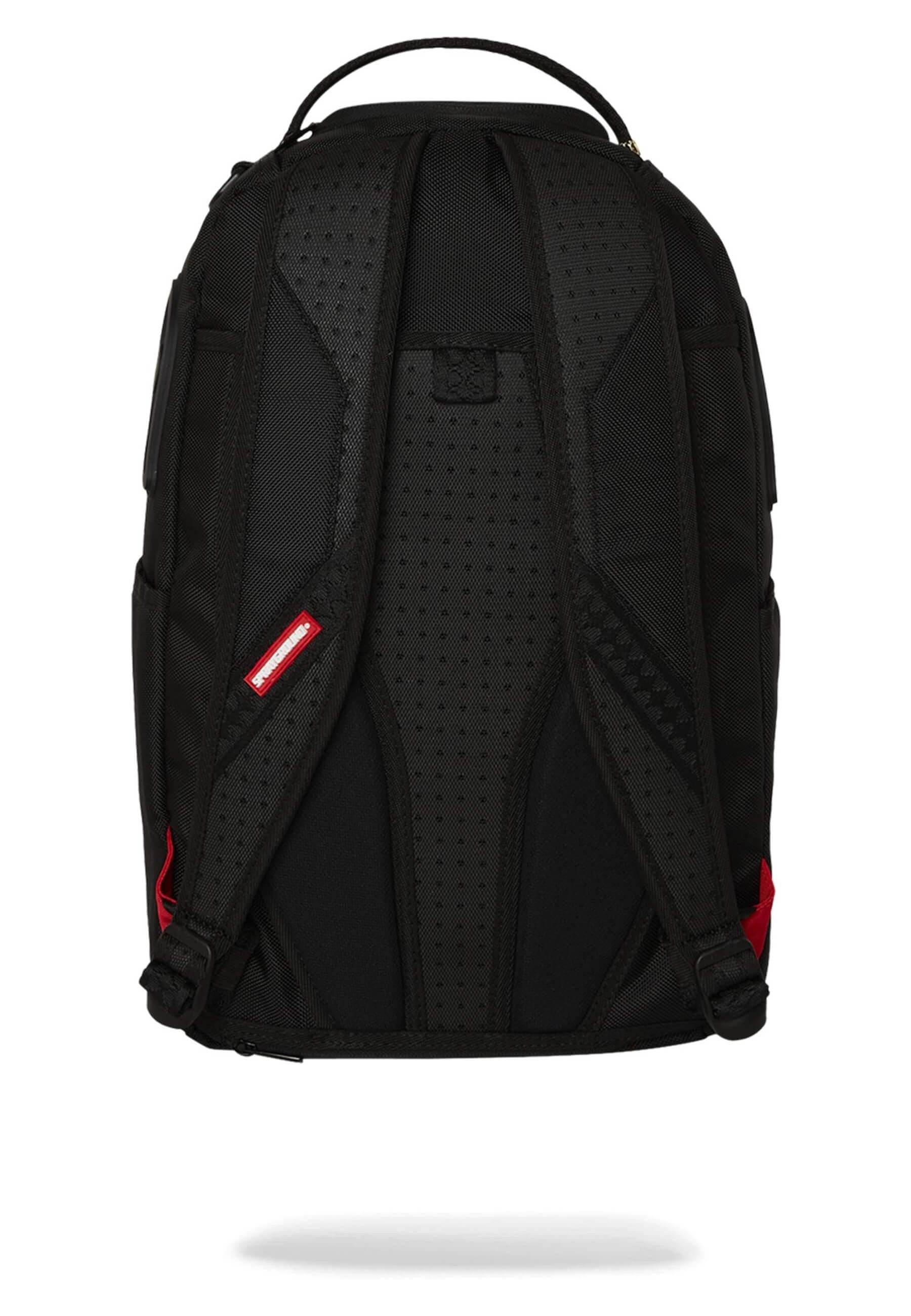 MOCHILA SPRAYGROUND NEGRA PRINTED ZIPPER SHARK DLXR BACKPACK