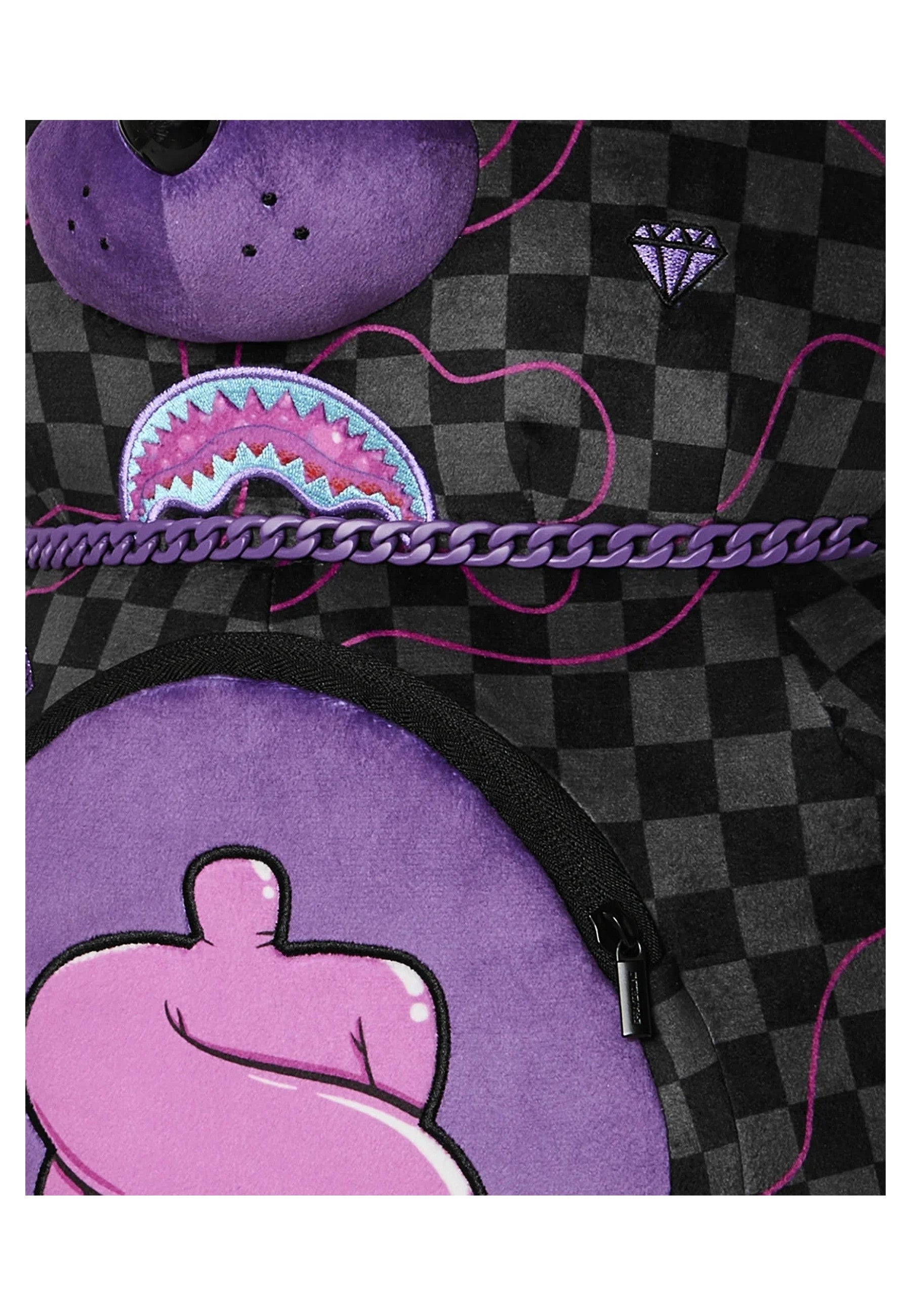 MOCHILA SPRAYGROUND NEGRA PURPLE SLIM TAKEOVER BACKPACK