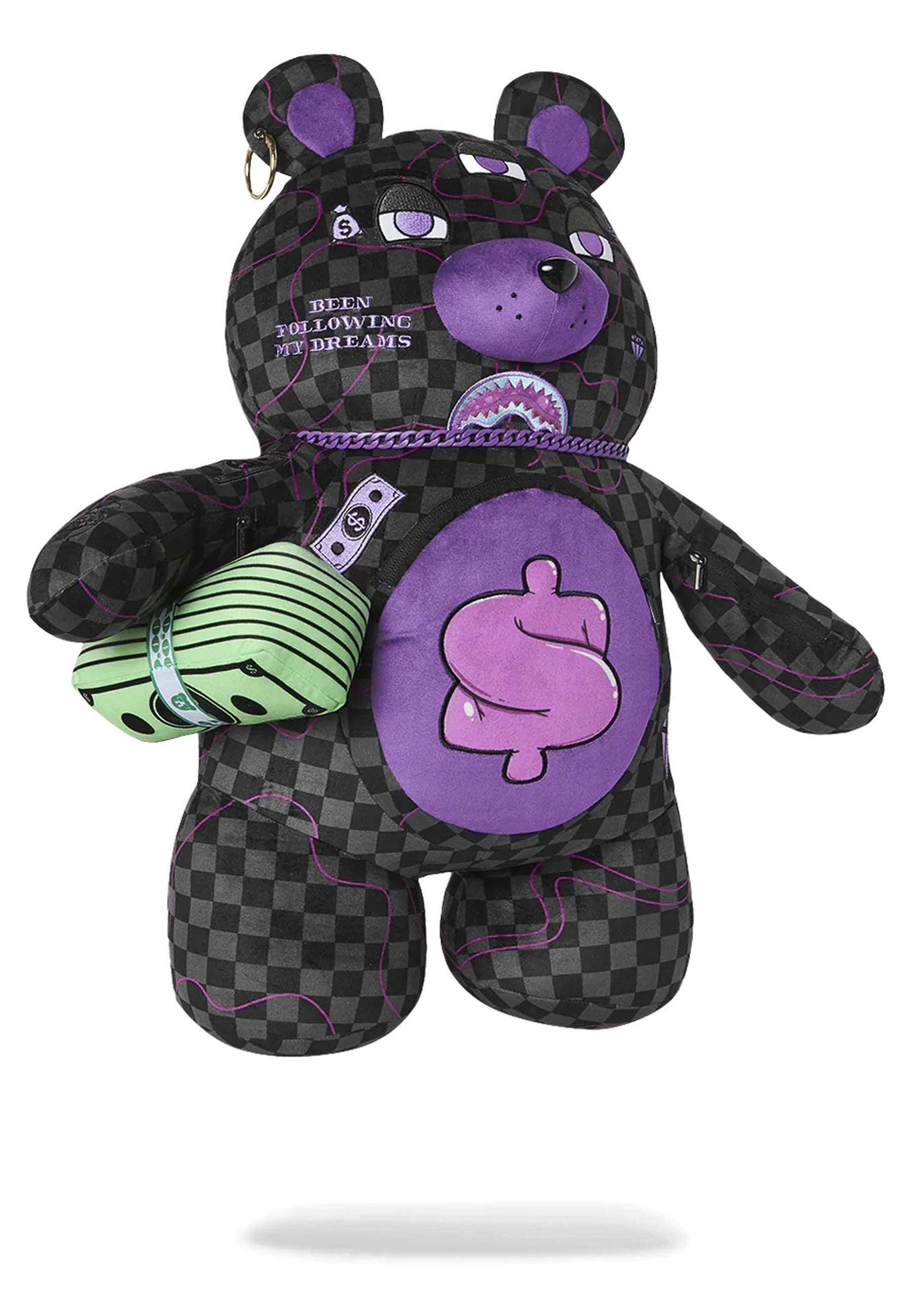 MOCHILA SPRAYGROUND NEGRA PURPLE SLIM TAKEOVER BACKPACK